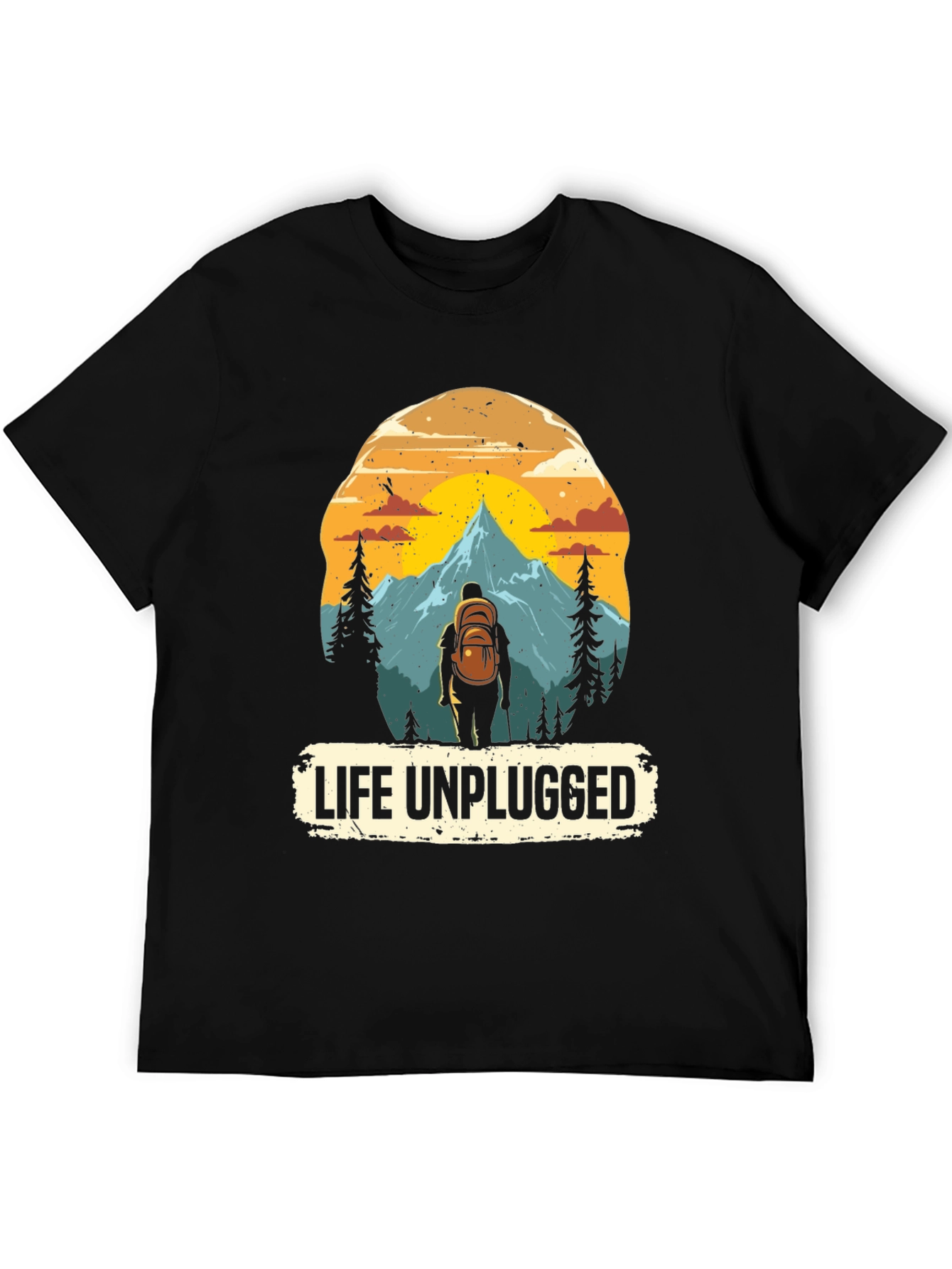 Life Unplugged Graphic Tee - Nature Adventure Shirt
