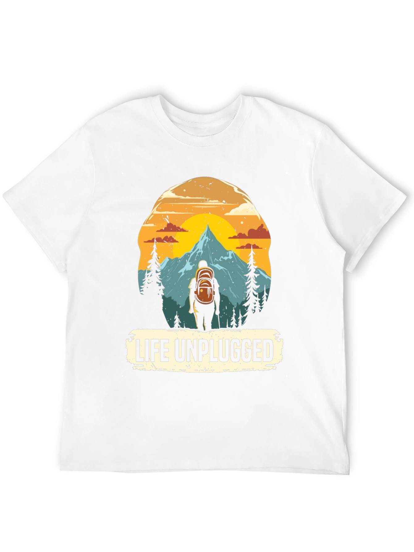Life Unplugged Graphic Tee - Nature Adventure Shirt