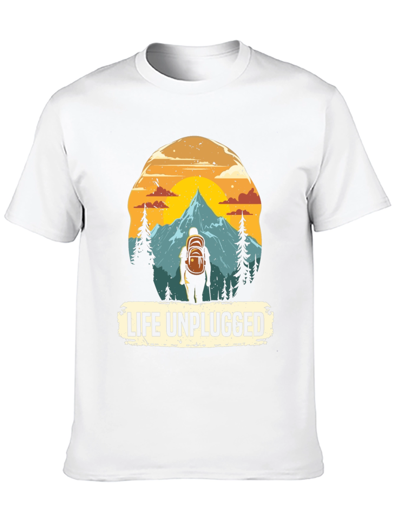 Life Unplugged Graphic Tee - Nature Adventure Shirt