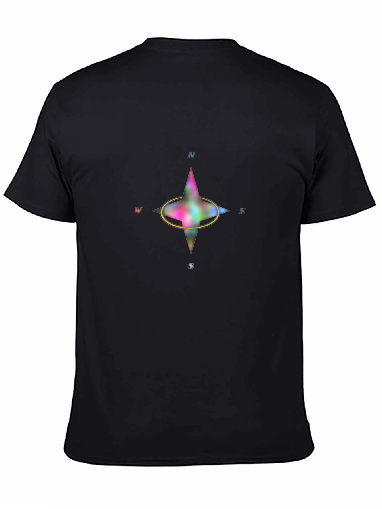 Compass Graphic T-Shirt - Black Casual Wear