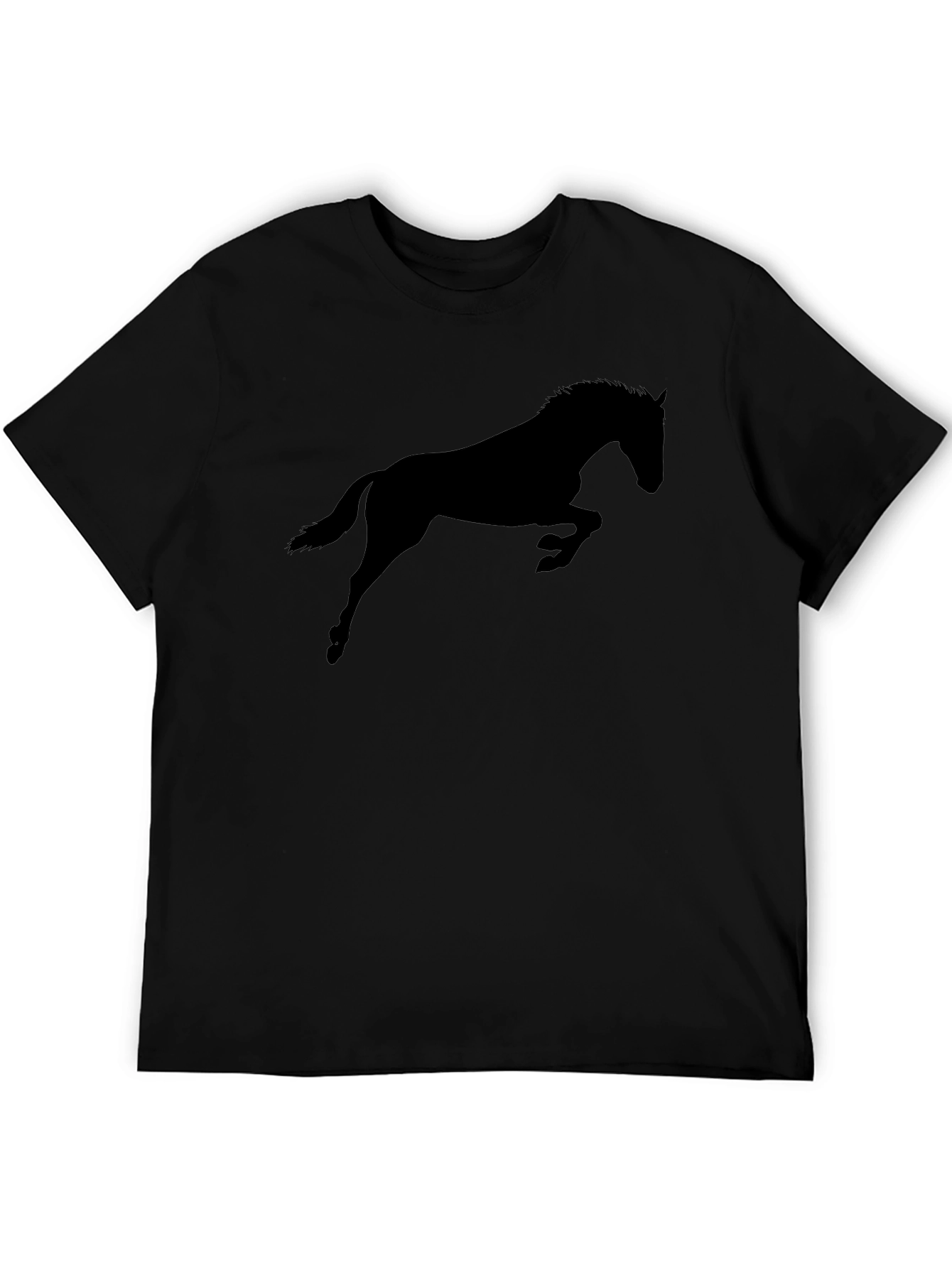 Black Horse Silhouette Graphic Tee