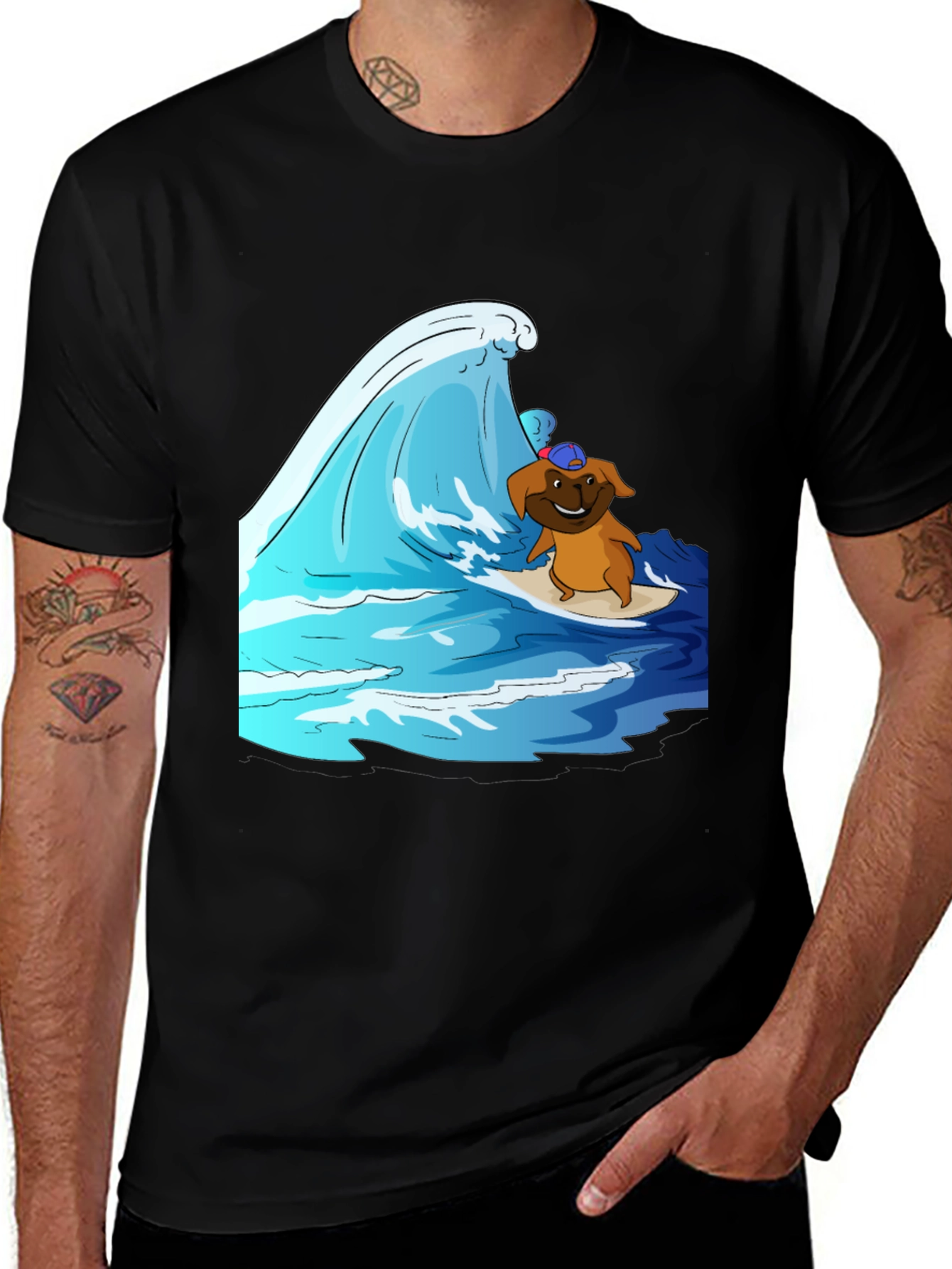 Surfing Dog T-Shirt