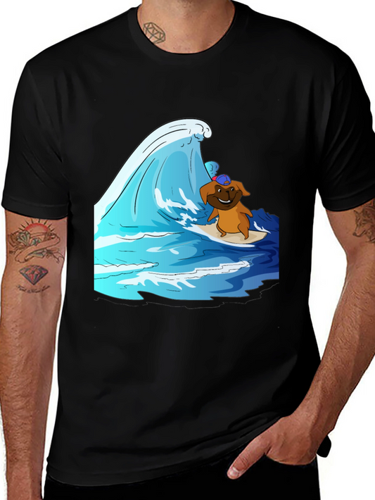 Surfing Dog T-Shirt