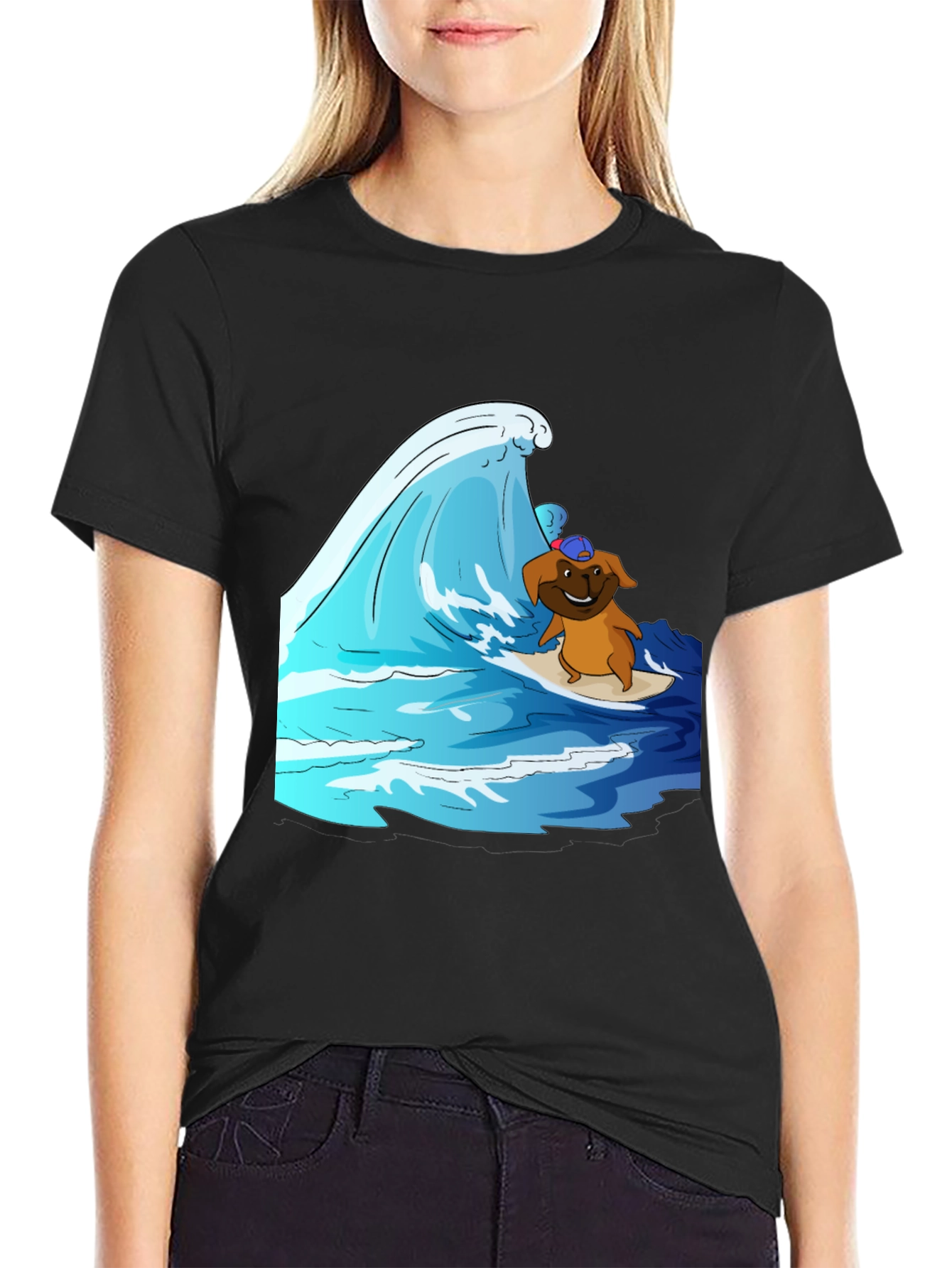 Surfing Dog T-Shirt