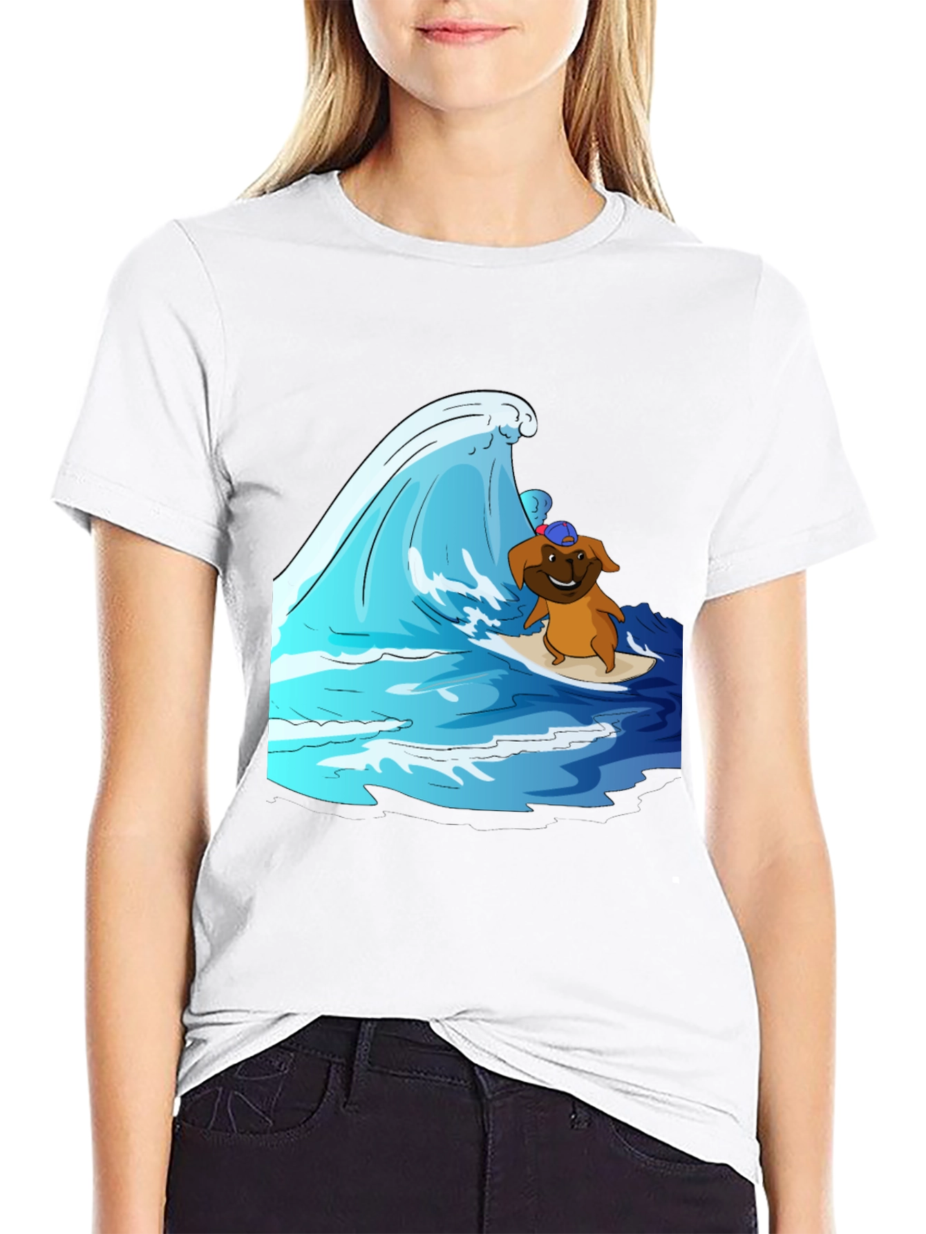 Surfing Dog T-Shirt