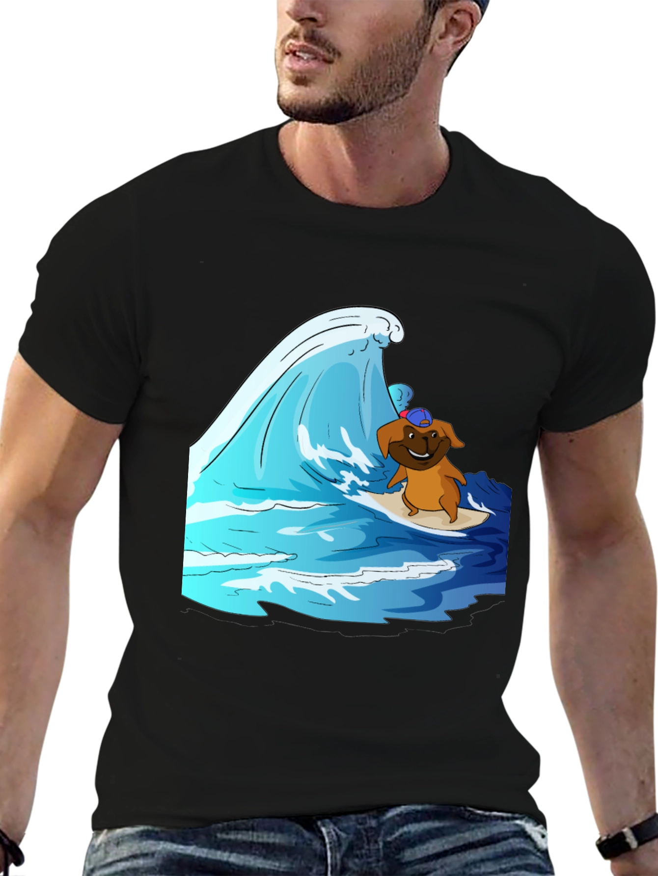 Surfing Dog T-Shirt