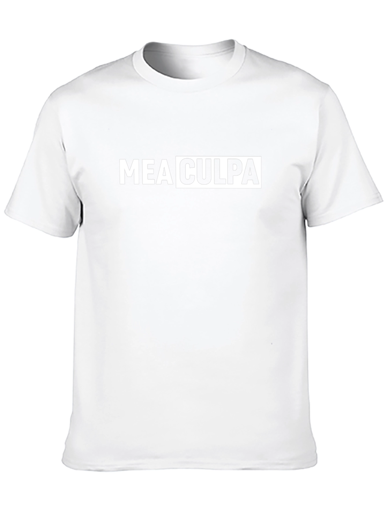 Mea Culpa Graphic Black Tee - Express Yourself