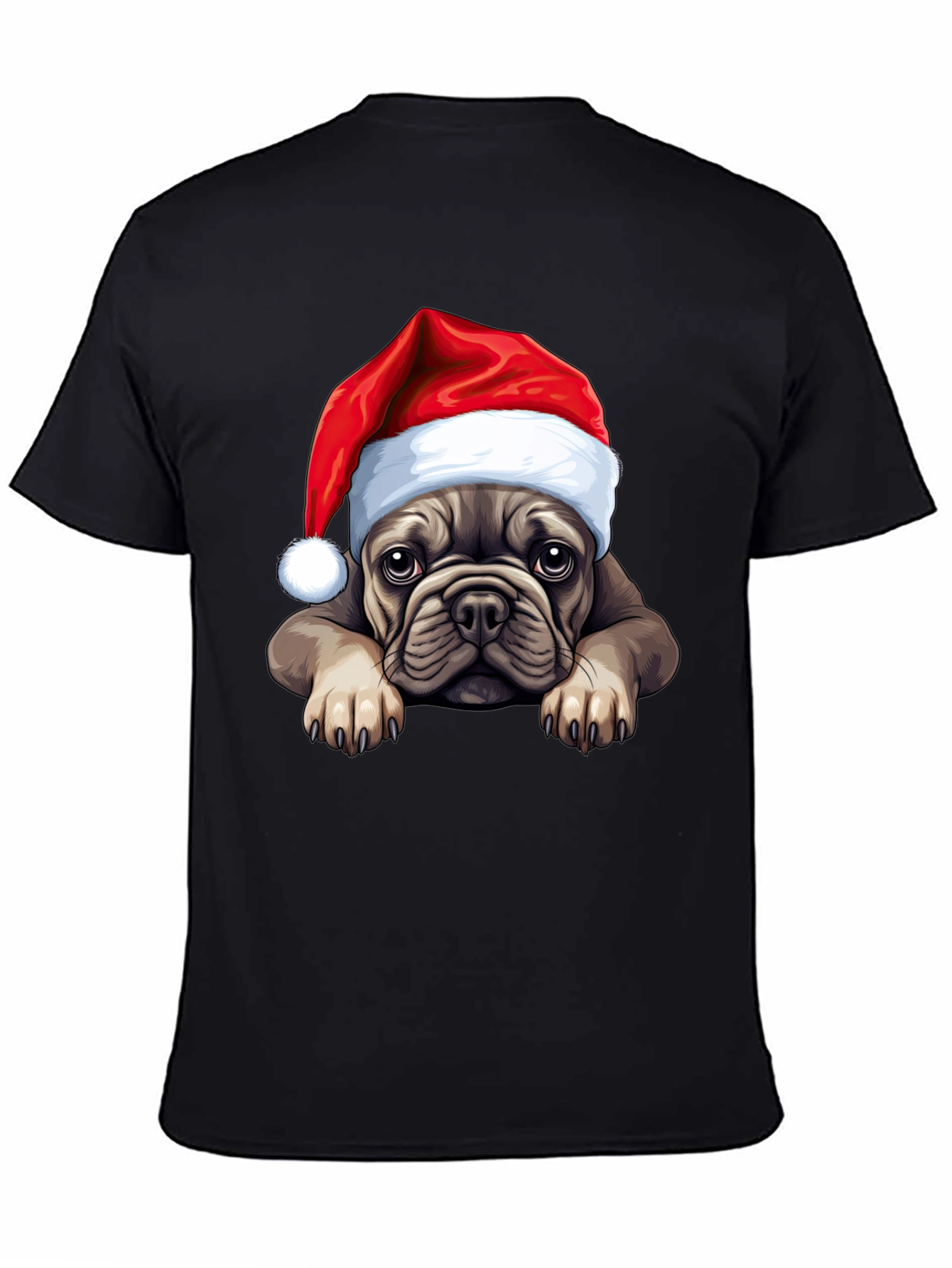Festive Bulldog Christmas T-Shirt