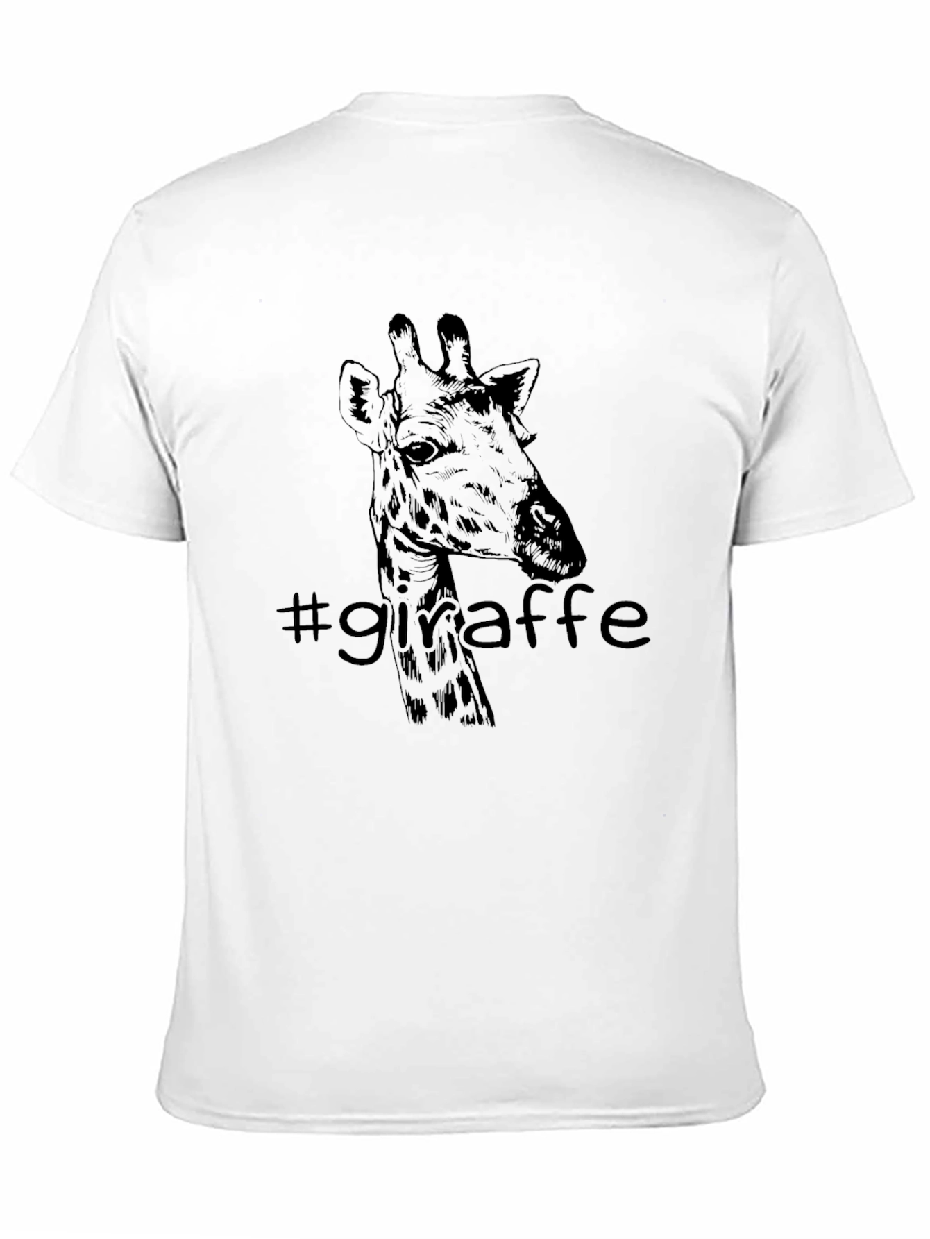 Giraffe Graphic Tee - Stylish Black T-Shirt