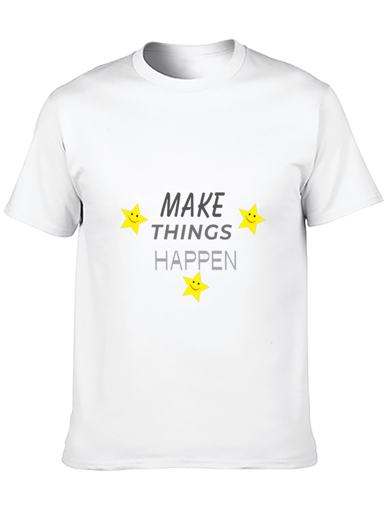 Make Things Happen Black Graphic Tee