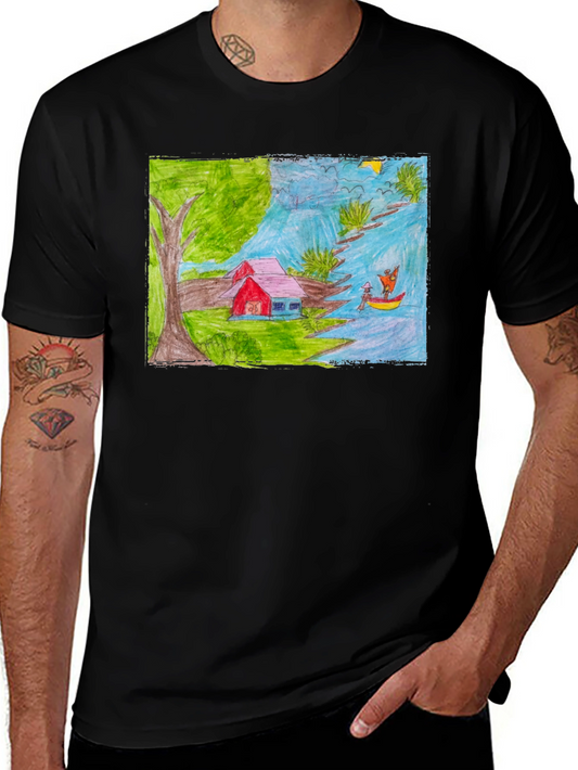 Artistic Hand-Drawn T-Shirt