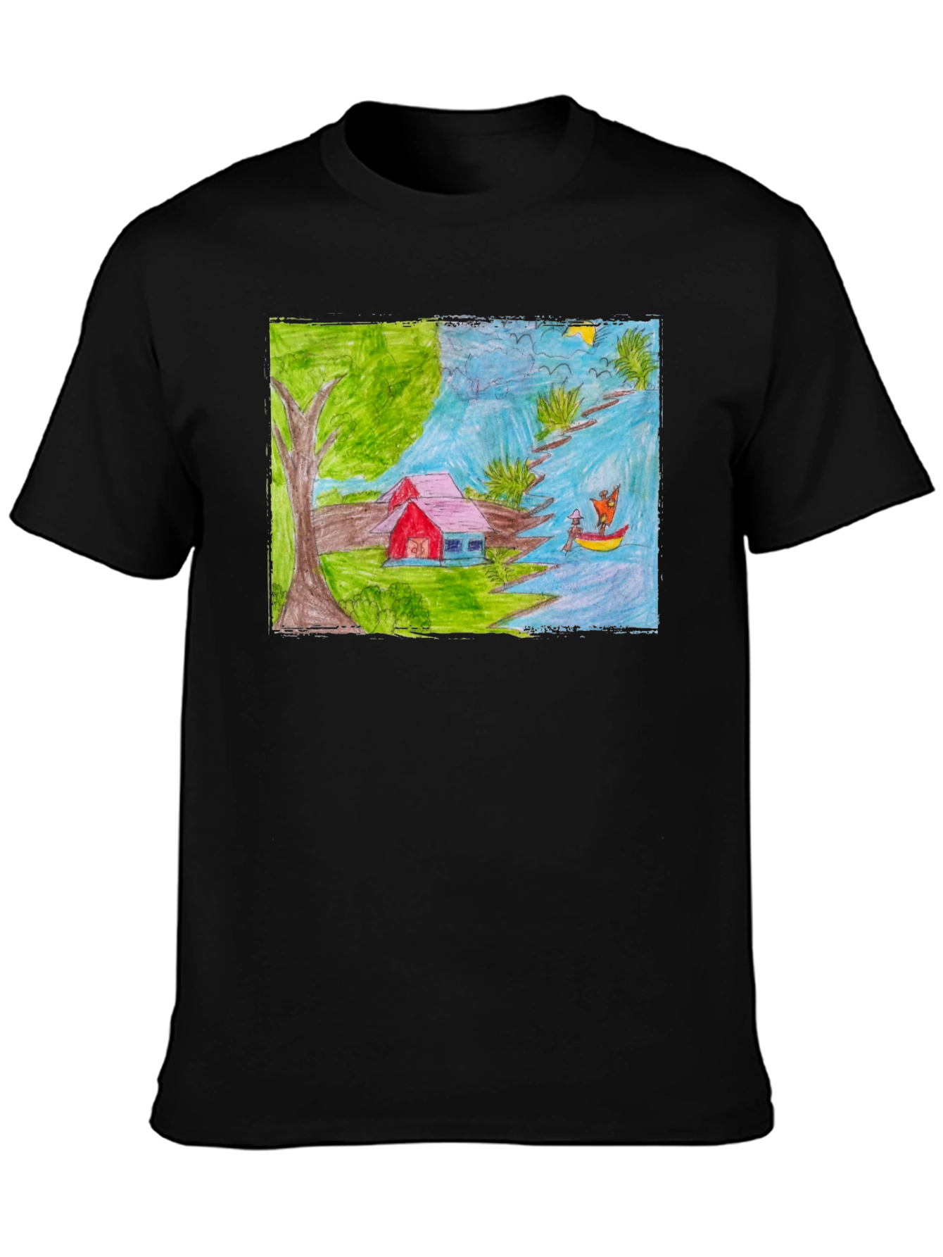Artistic Hand-Drawn T-Shirt