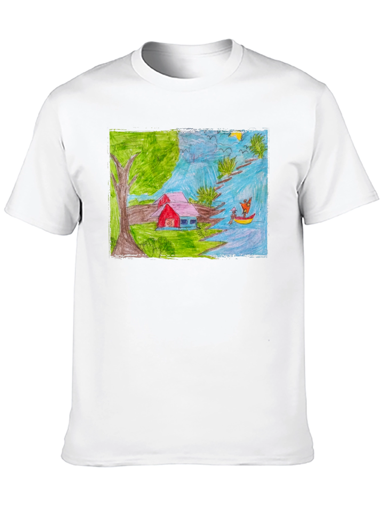 Artistic Hand-Drawn T-Shirt