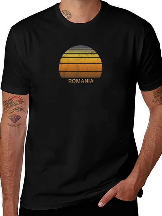 Romania Sunset Graphic T-Shirt