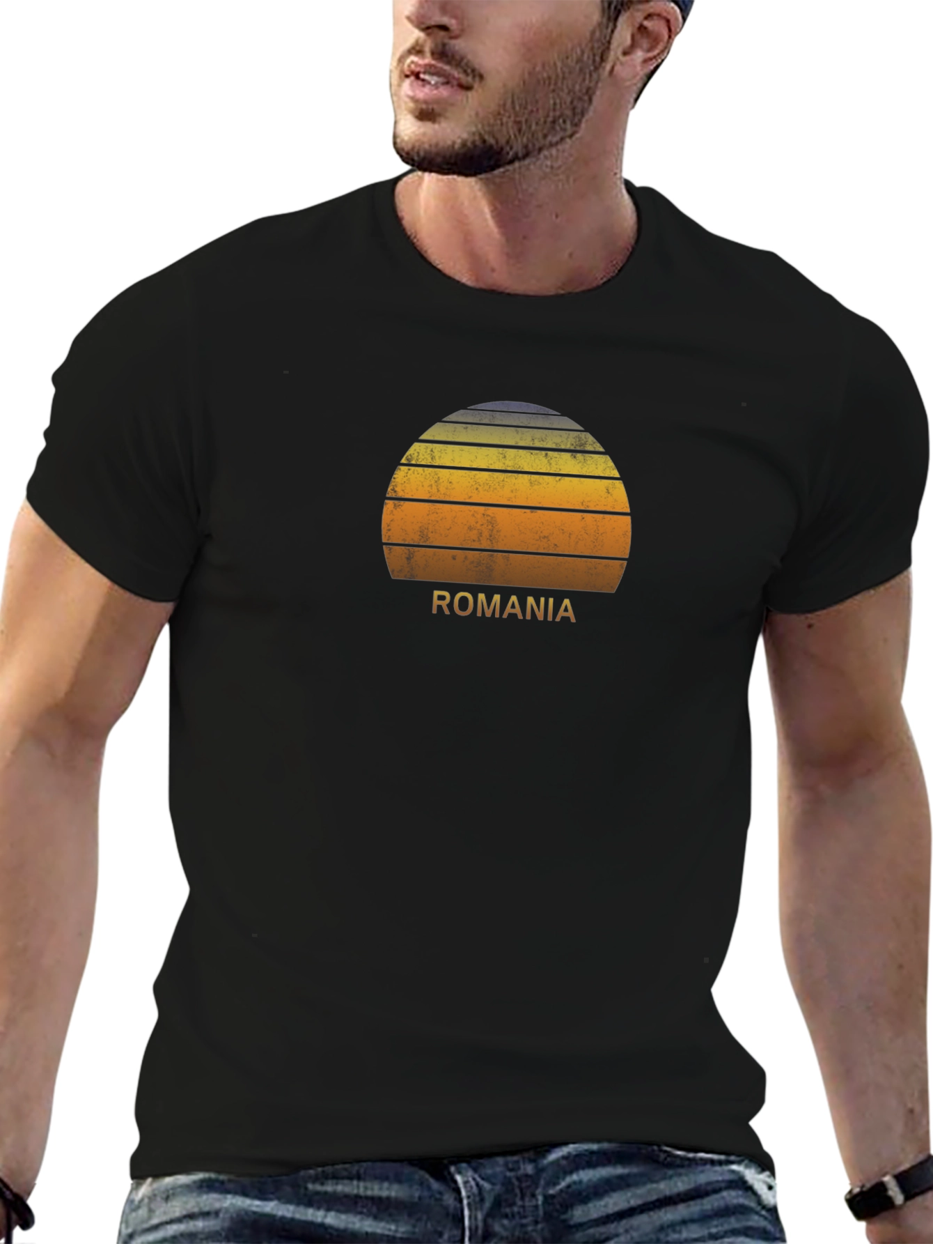 Romania Sunset Graphic T-Shirt