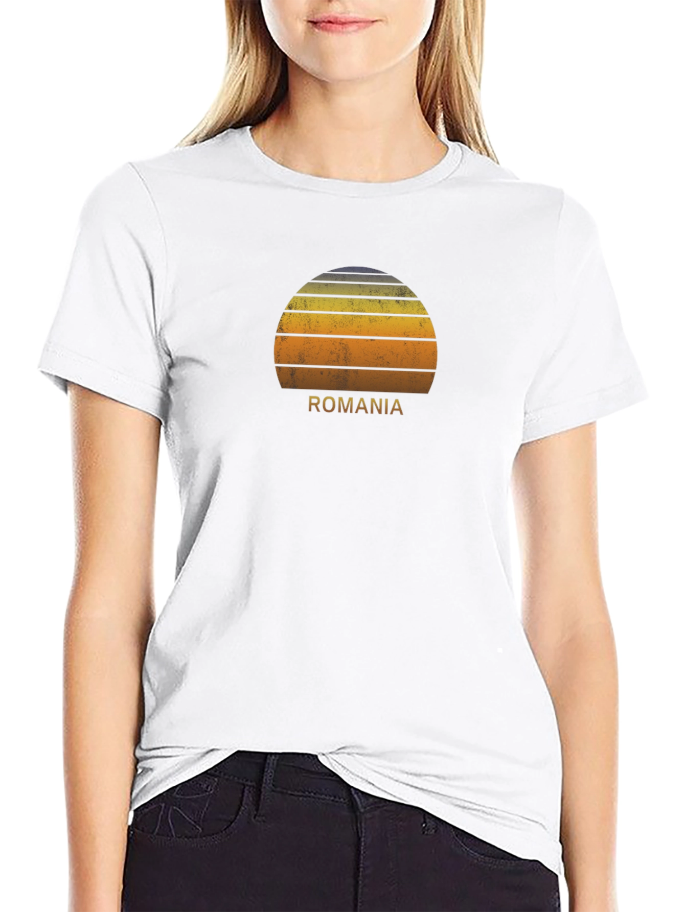 Romania Sunset Graphic T-Shirt