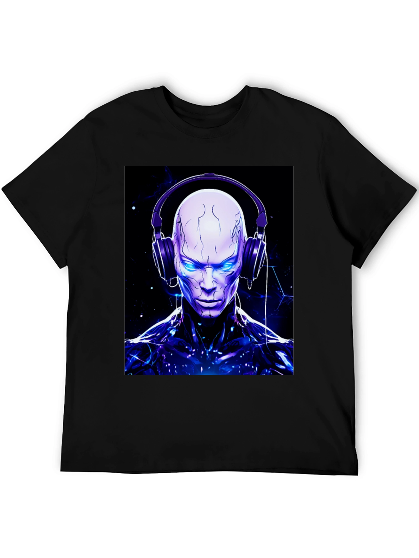 Cyberpunk DJ Graphic Tee - Unique Design