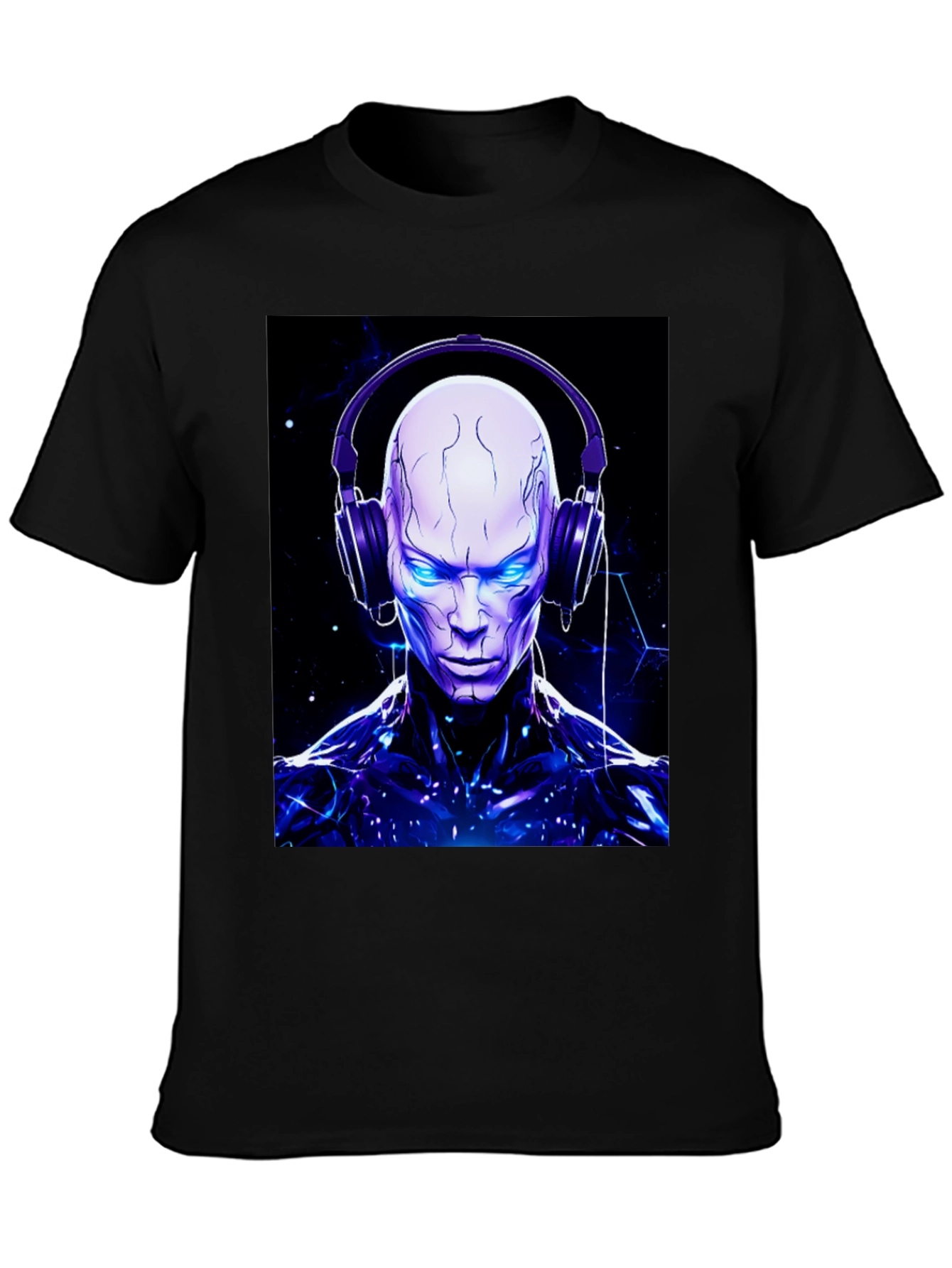 Cyberpunk DJ Graphic Tee - Unique Design
