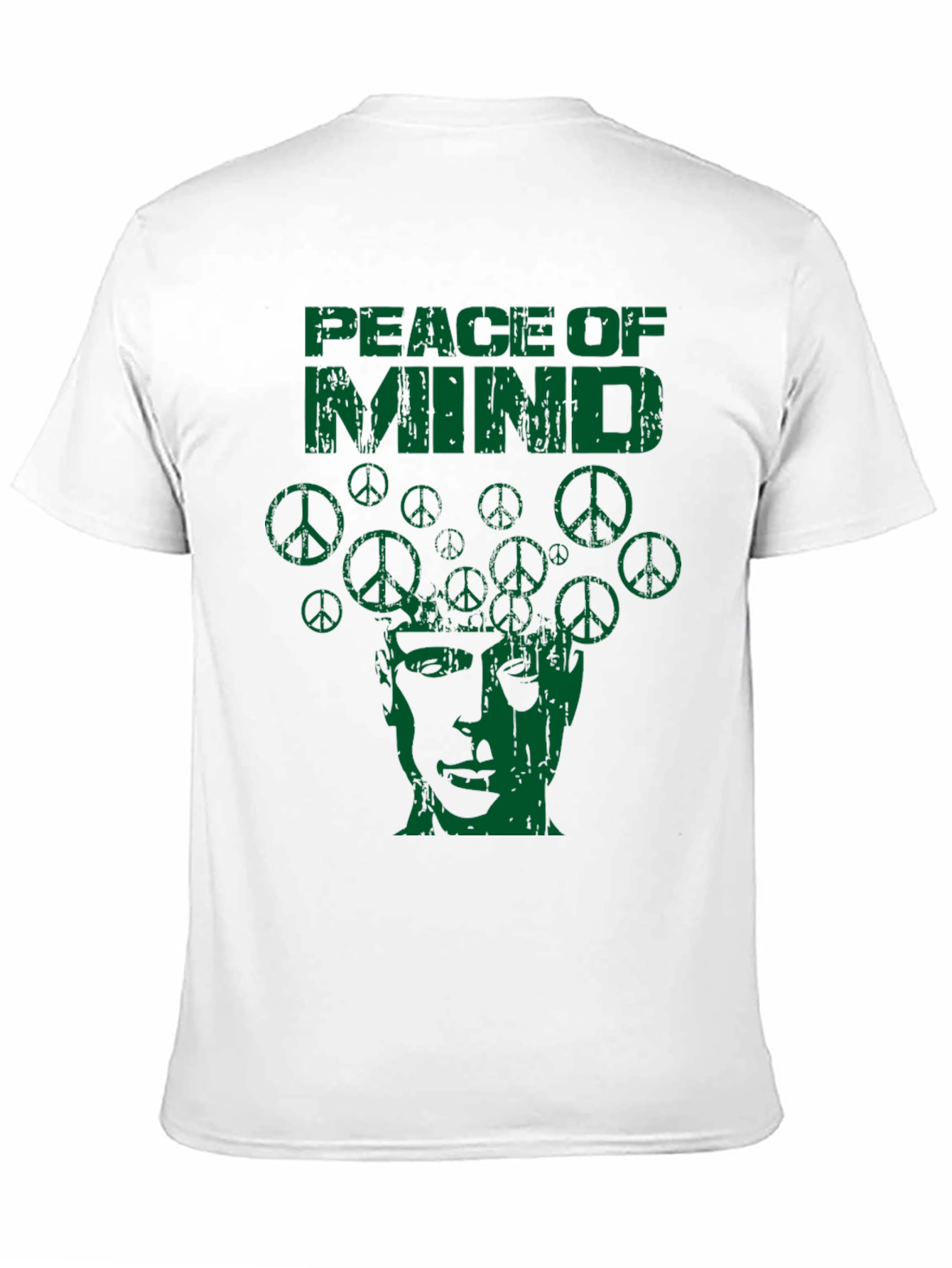 Peace of Mind Graphic Print Crew Neck T-Shirt
