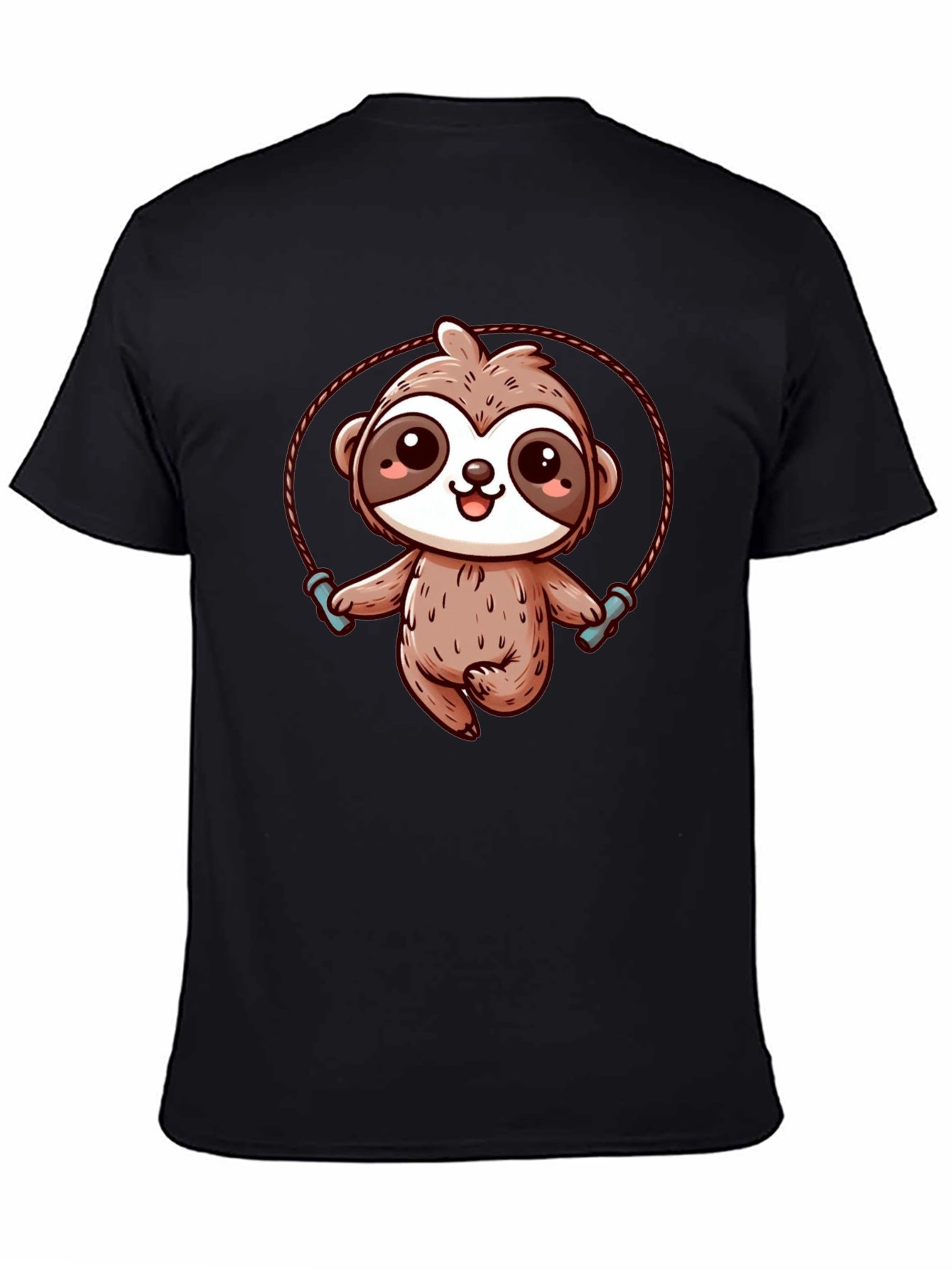 Sloth Skipping Rope Graphic T-Shirt