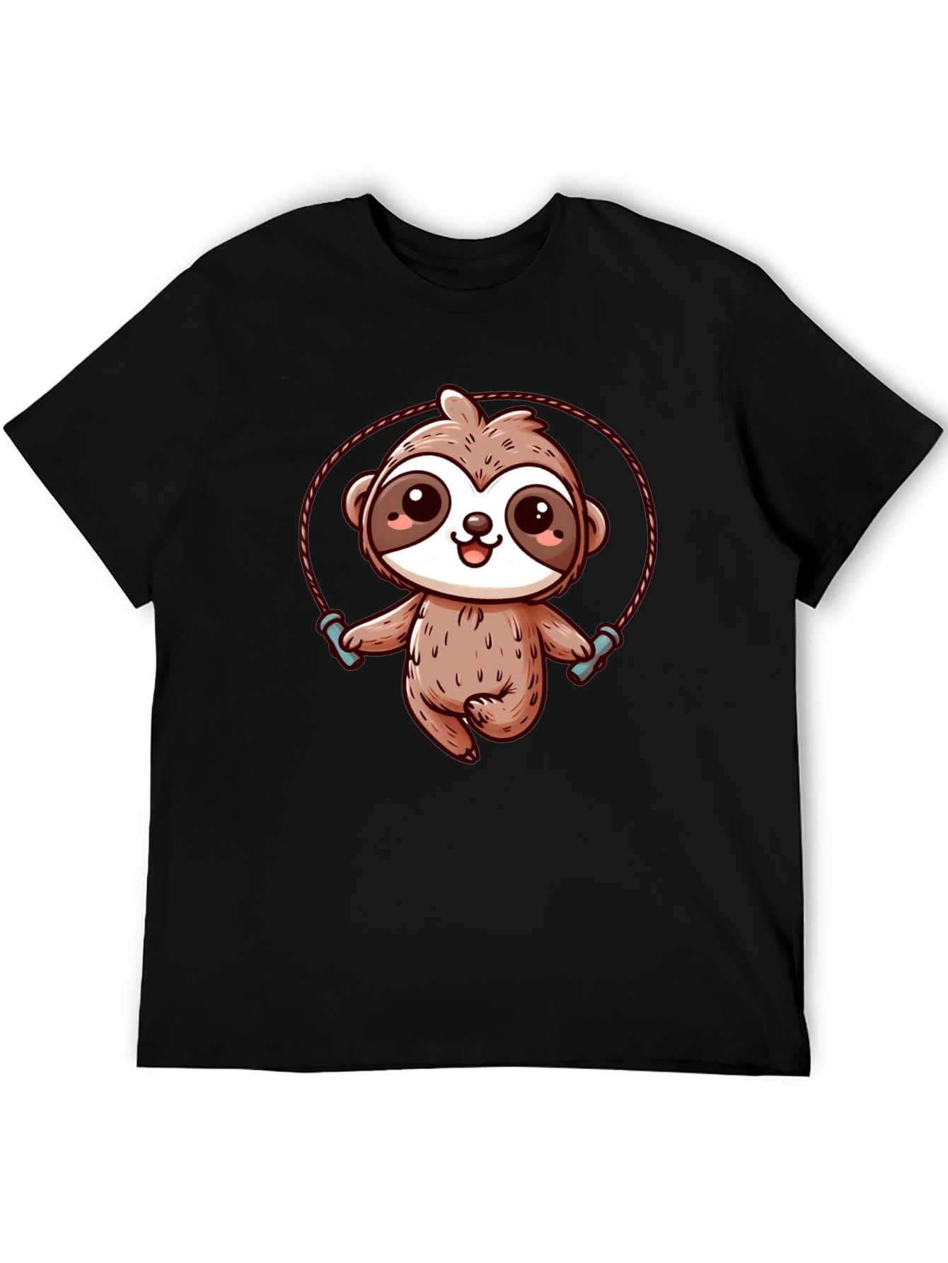 Sloth Skipping Rope Graphic T-Shirt