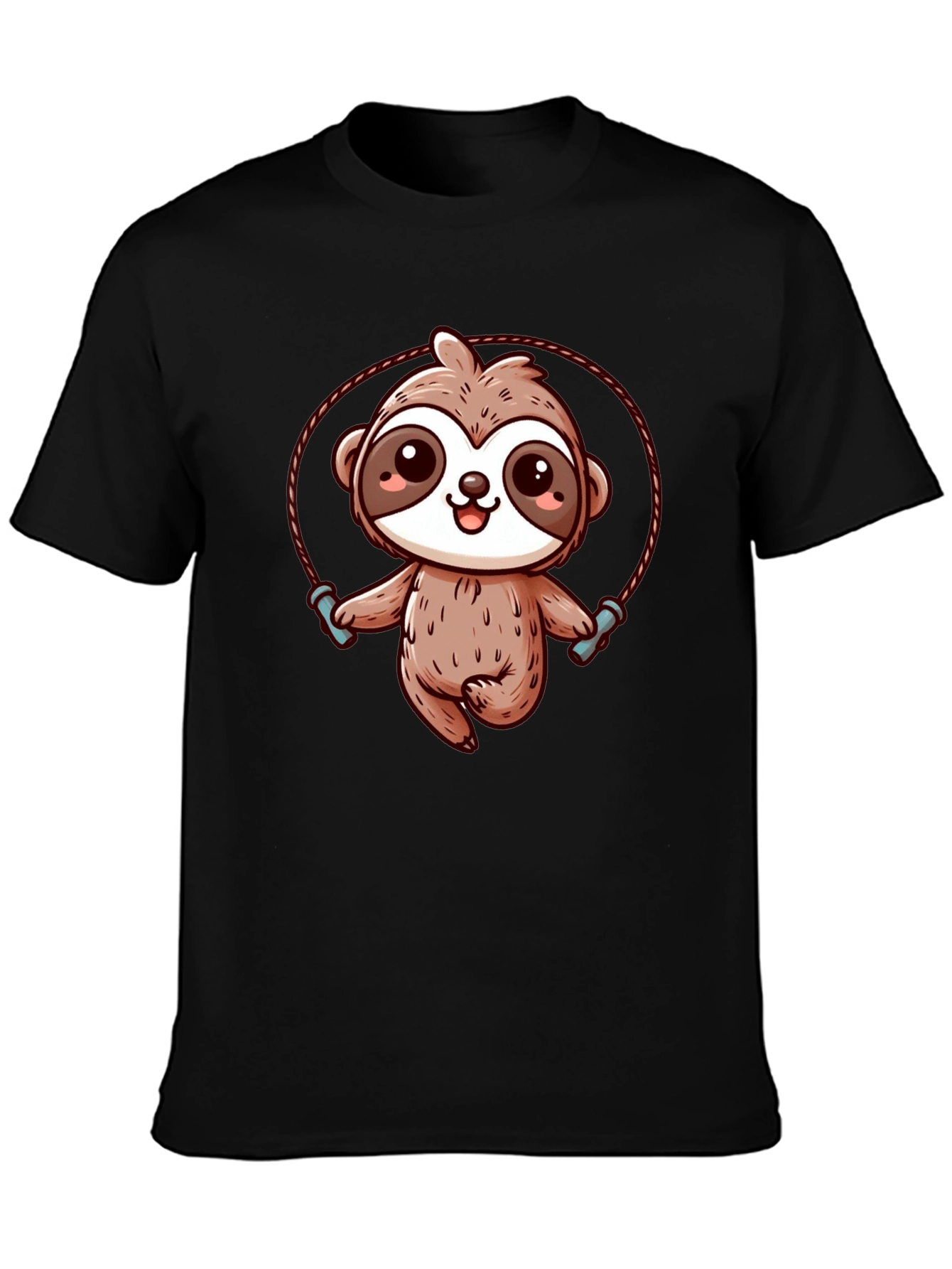 Sloth Skipping Rope Graphic T-Shirt