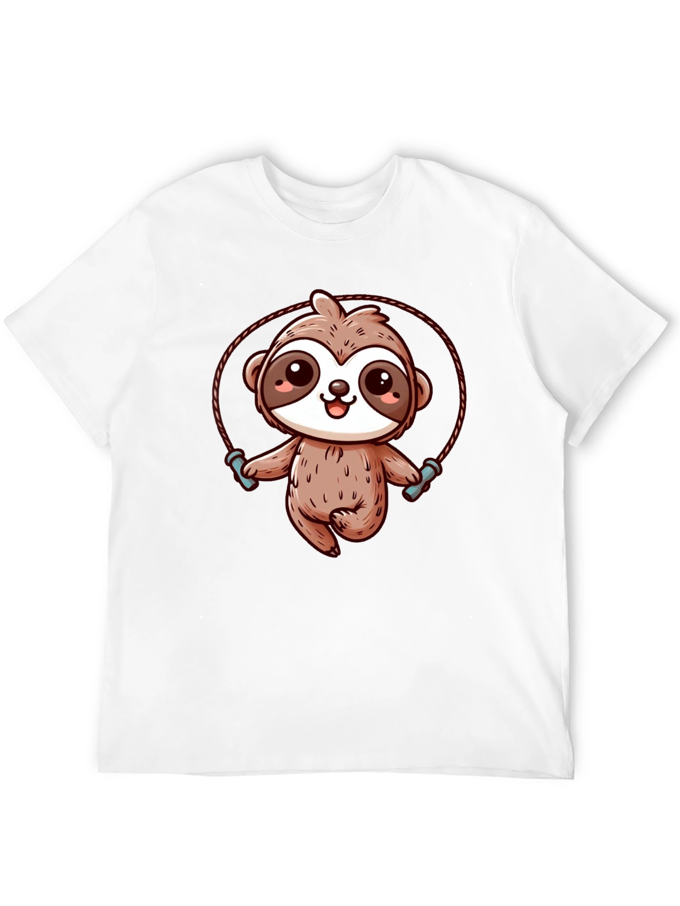 Sloth Skipping Rope Graphic T-Shirt