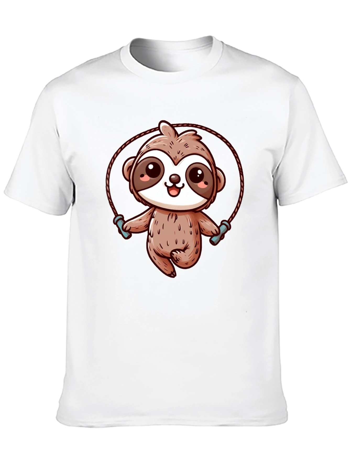 Sloth Skipping Rope Graphic T-Shirt