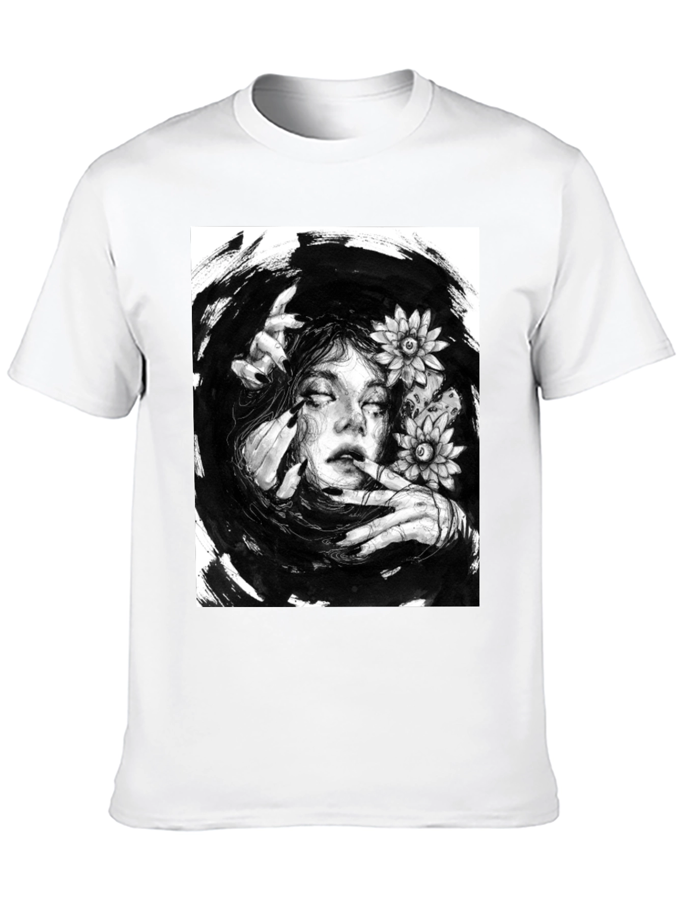 Mystic Woman Graphic T-Shirt - Black Cotton Tee
