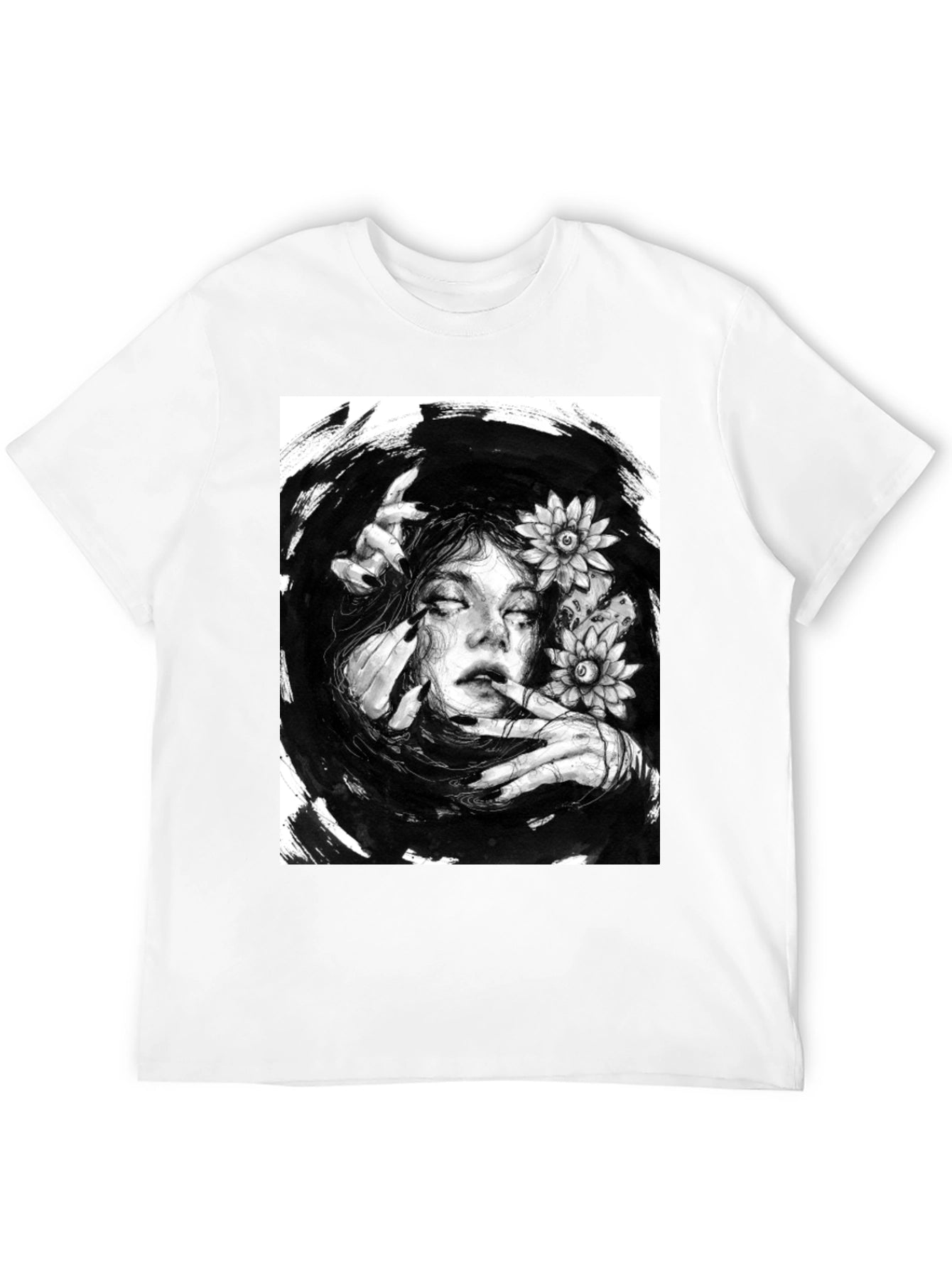 Mystic Woman Graphic T-Shirt - Black Cotton Tee