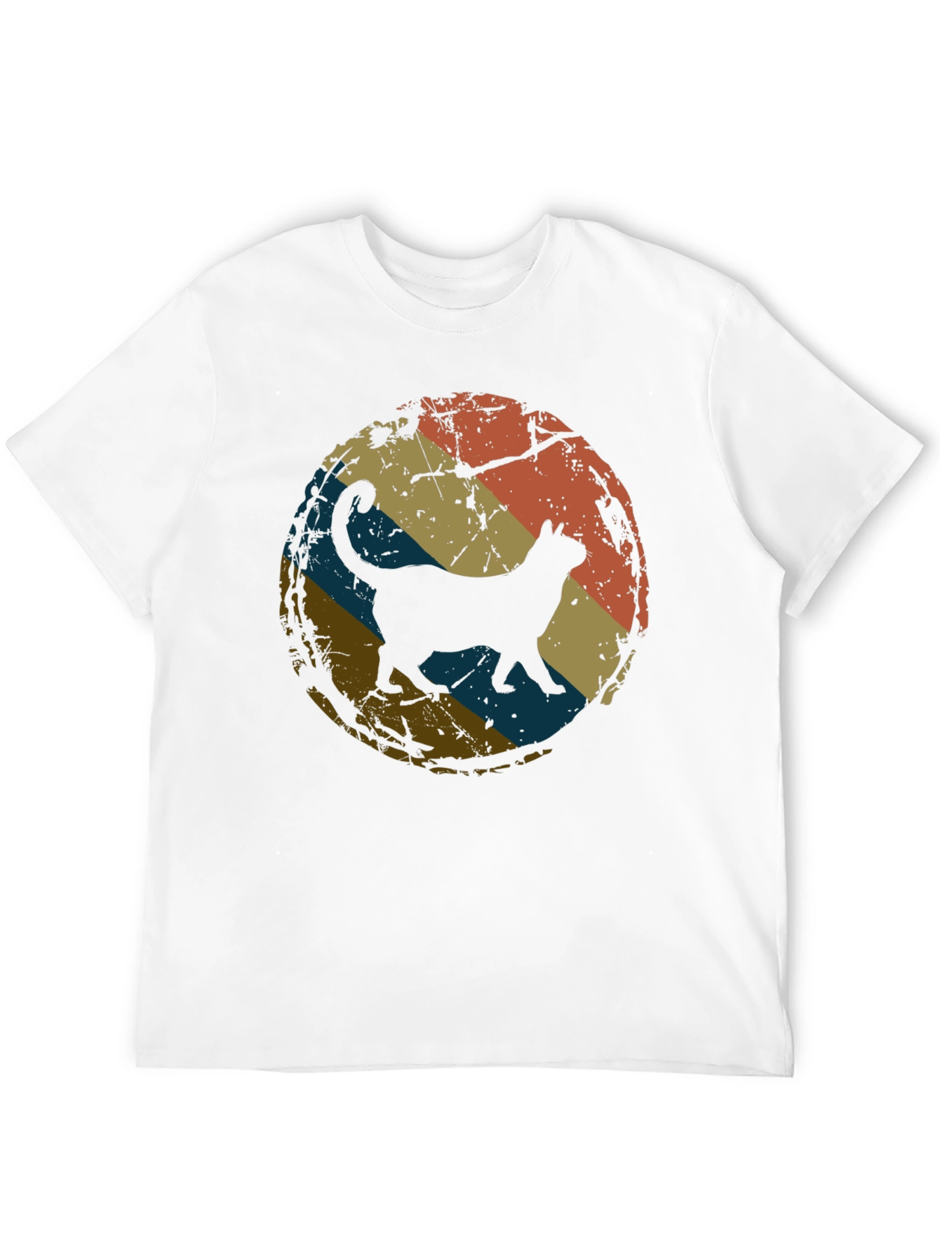 Retro Cat Silhouette T-Shirt