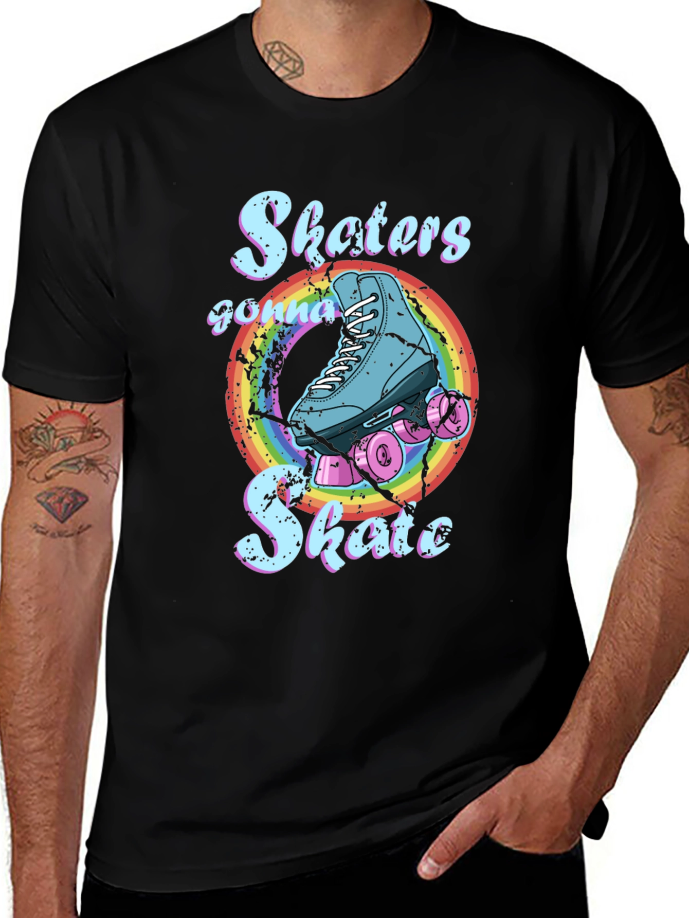 Skater Rainbow Graphic Tee