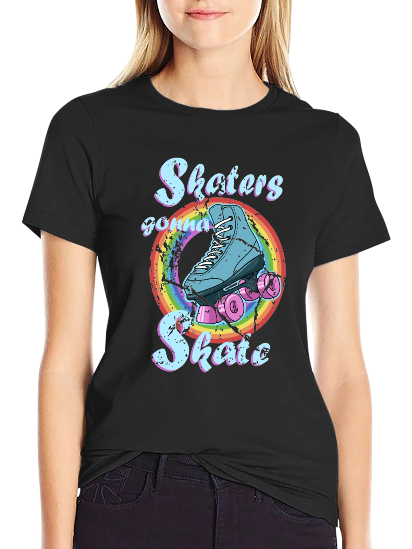 Skater Rainbow Graphic Tee