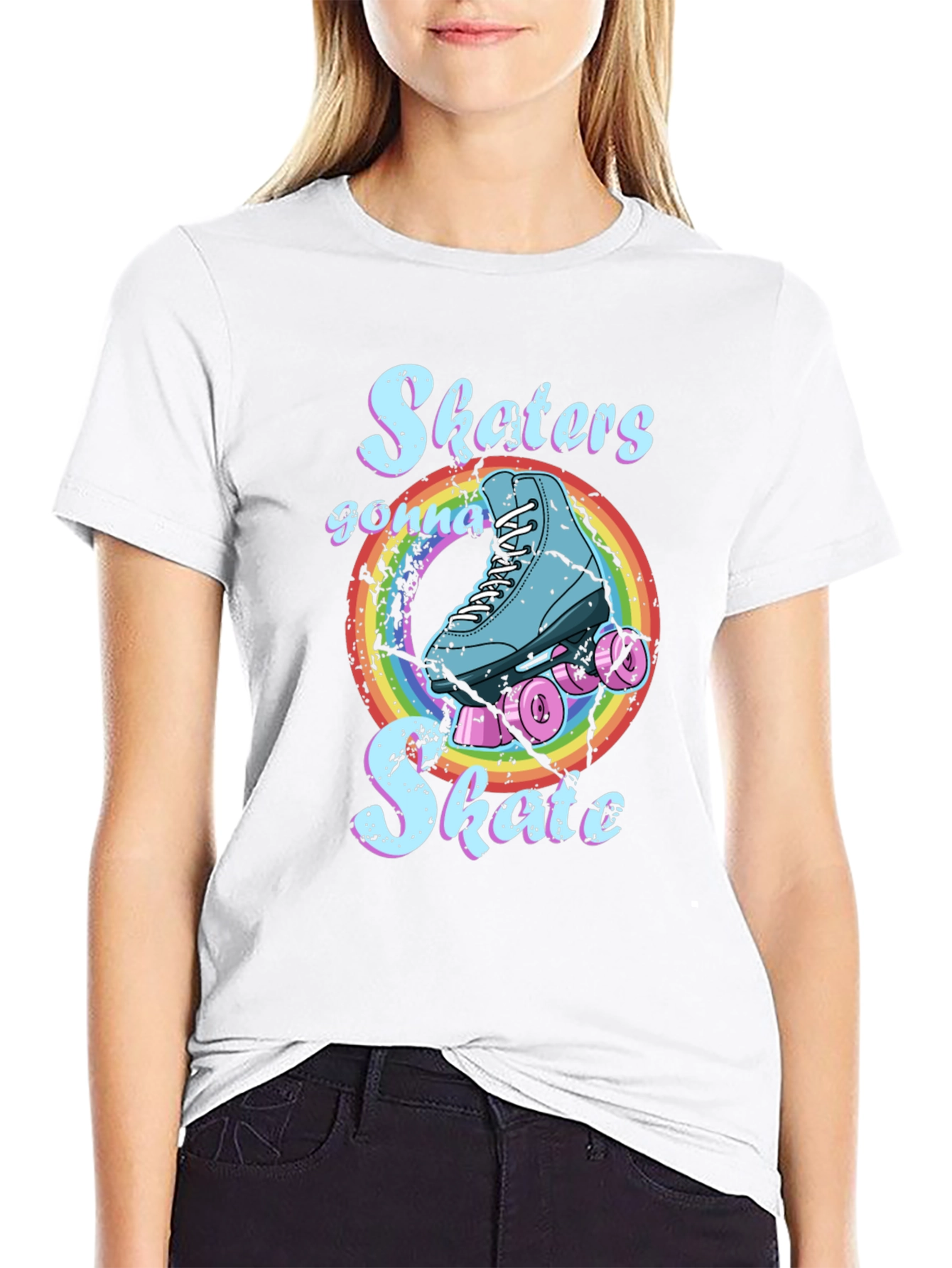 Skater Rainbow Graphic Tee