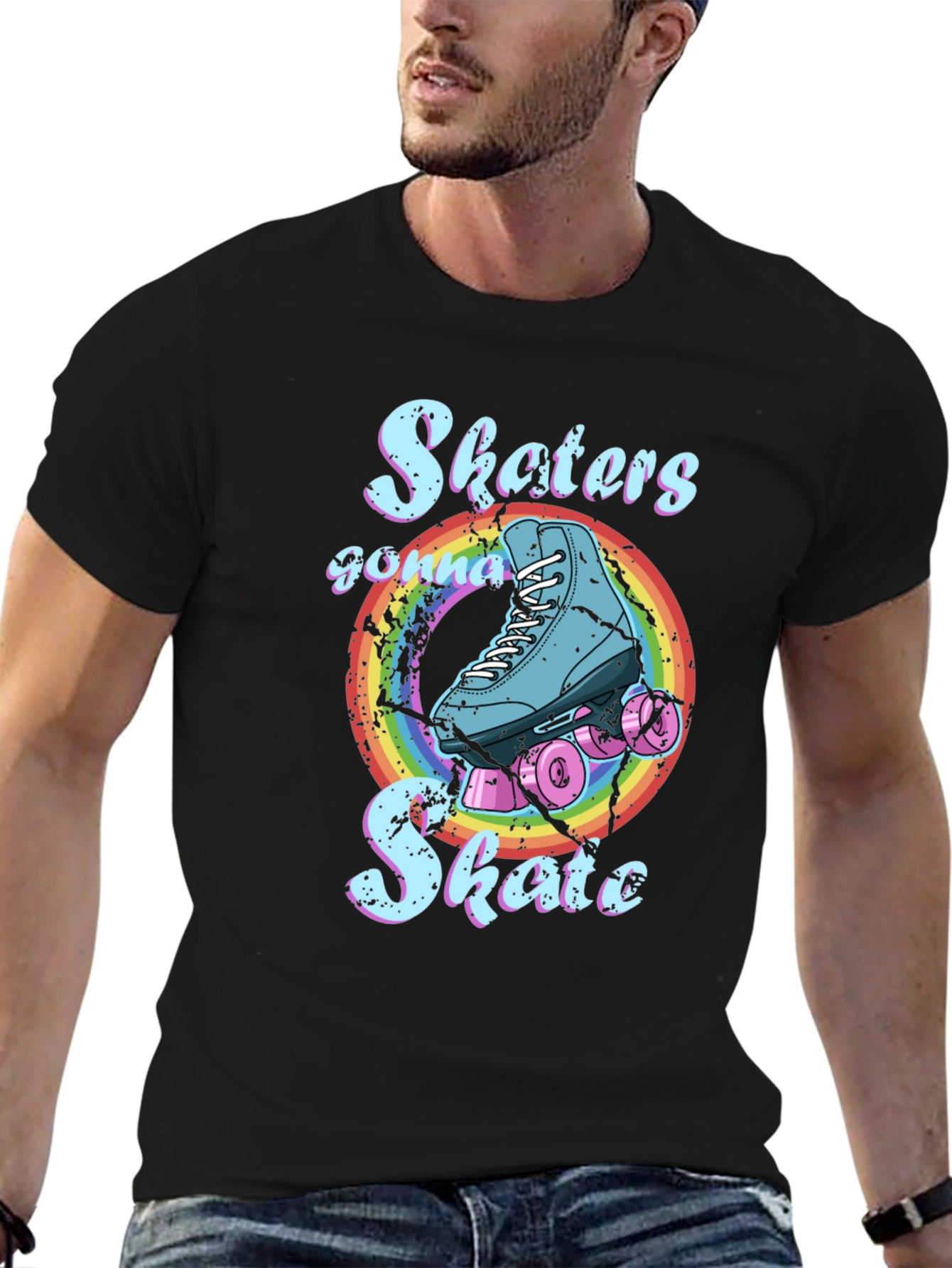Skater Rainbow Graphic Tee