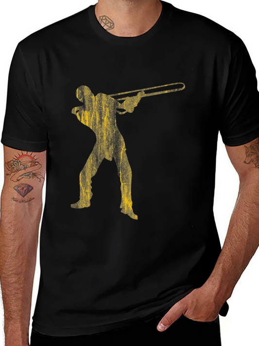 Trombone Player Black T-Shirt