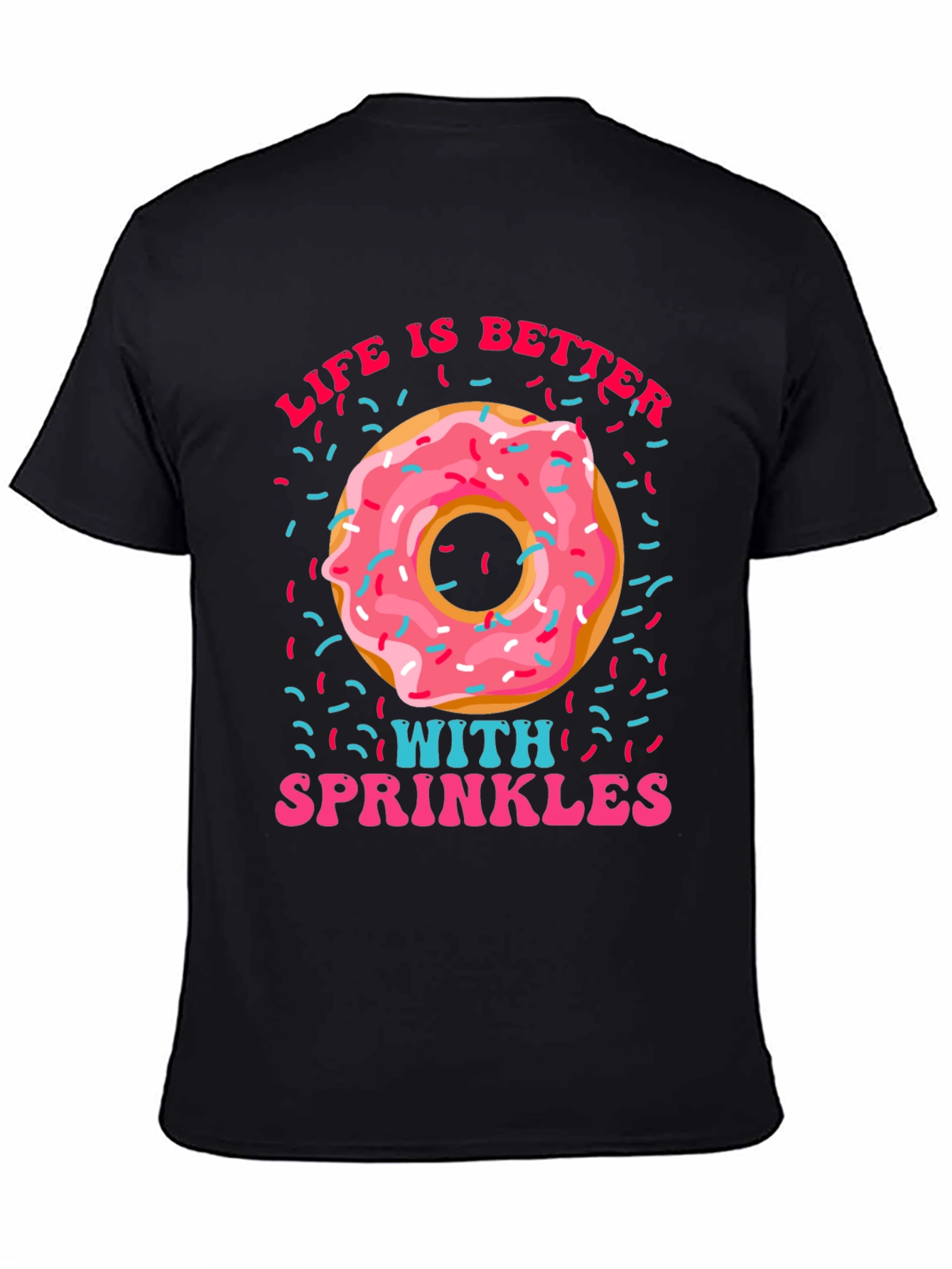 Donut Sprinkles Graphic T-Shirt