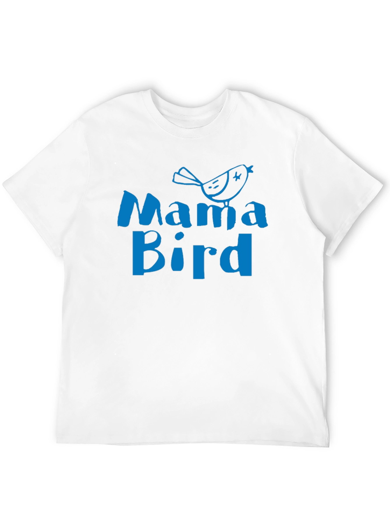 Mama Bird Graphic Tee - Soft Black Cotton T-Shirt