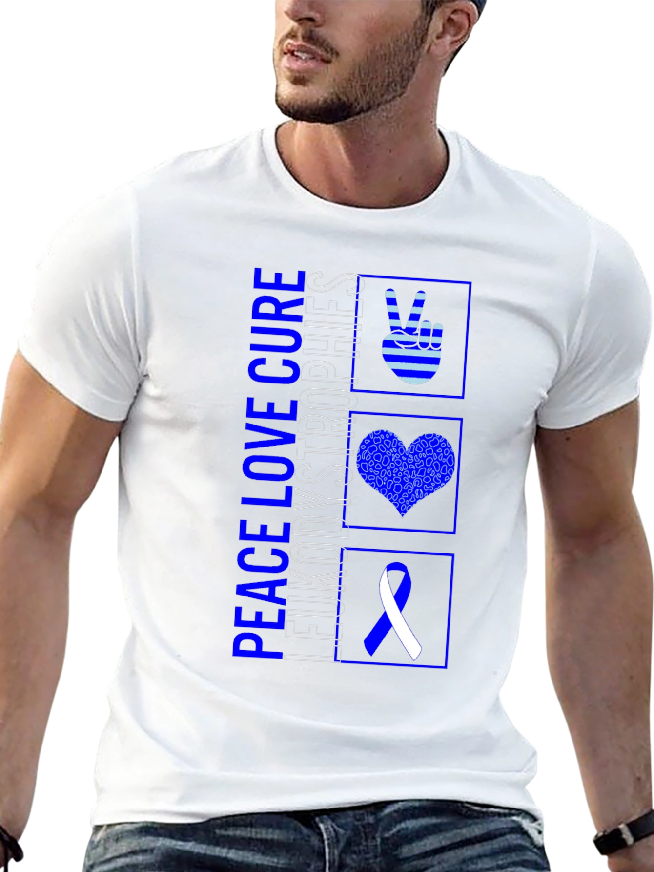 Peace Love Cure Leukodystrophies T-Shirt
