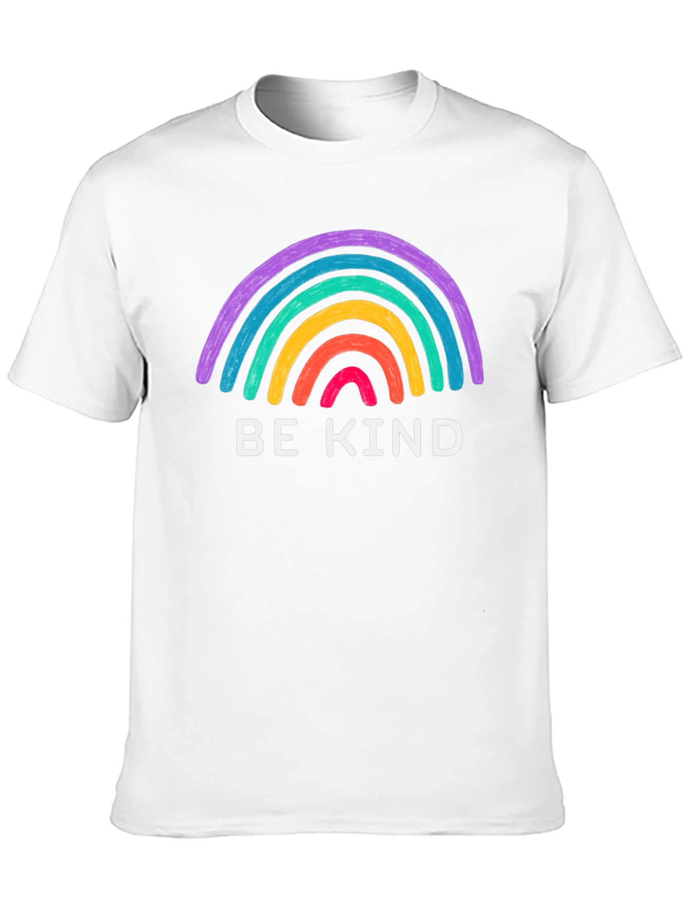 Be Kind Rainbow Graphic Tee - Black T-Shirt