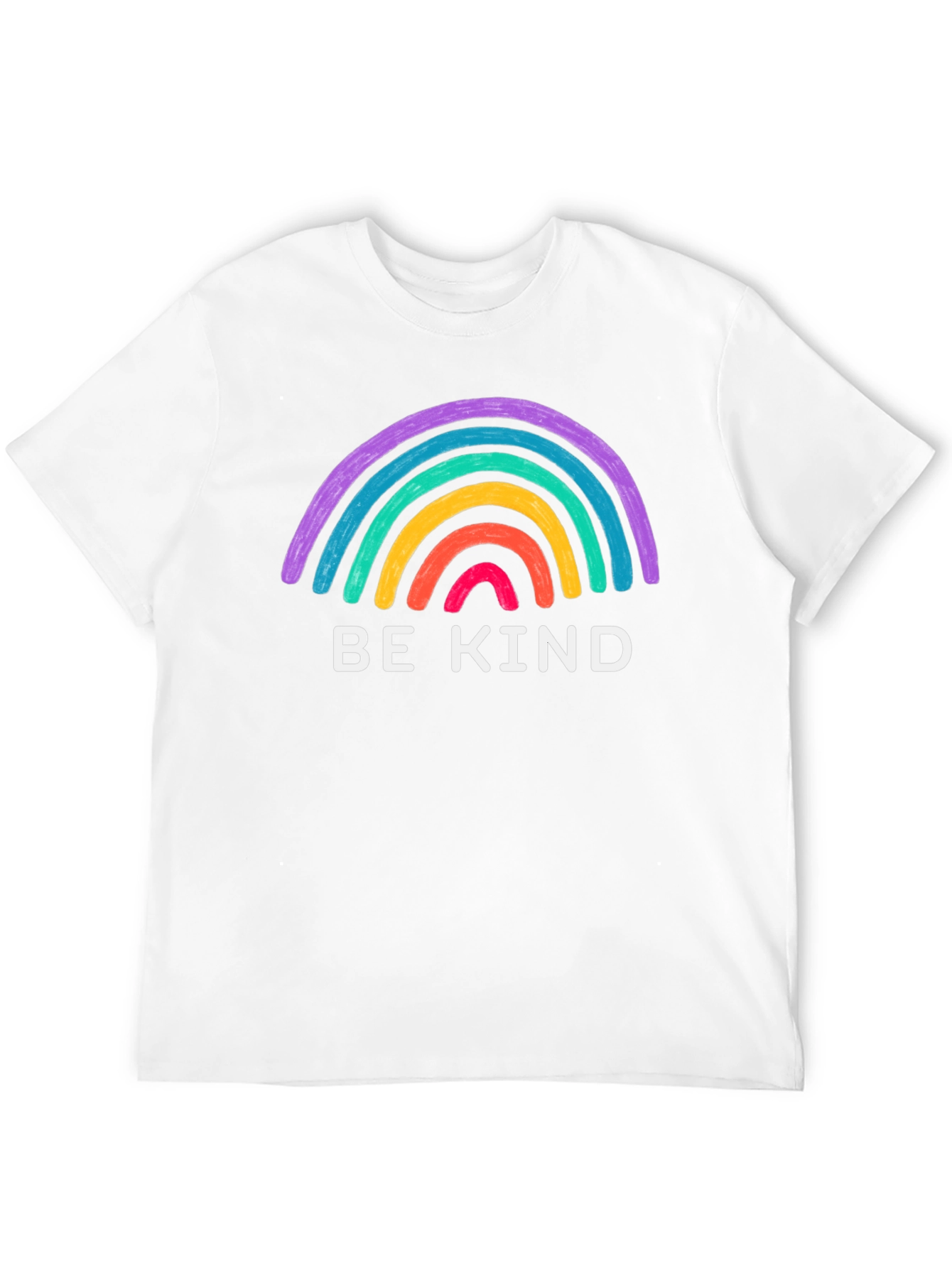 Be Kind Rainbow Graphic Tee - Black T-Shirt
