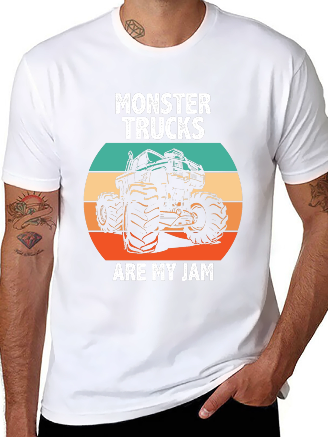 Monster Truck Jam Tee - Bold Graphic Print T-Shirt