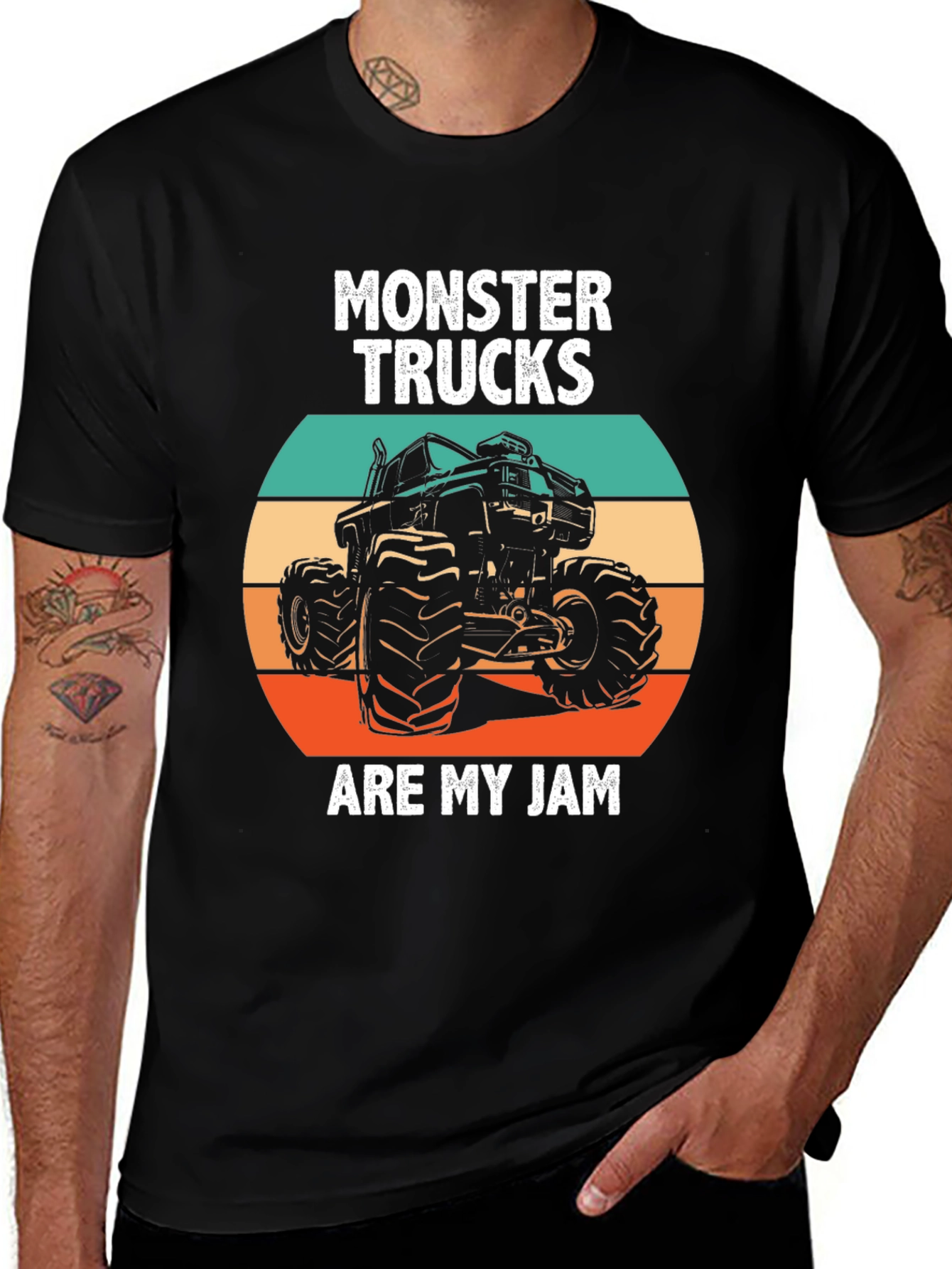 Monster Truck Jam Tee - Bold Graphic Print T-Shirt