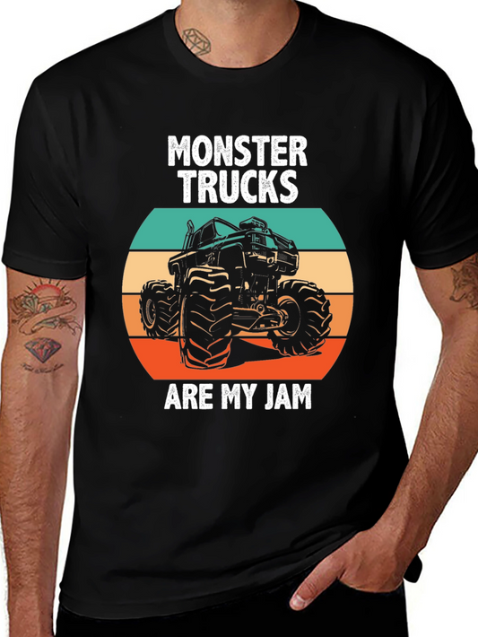 Monster Truck Jam Tee - Bold Graphic Print T-Shirt