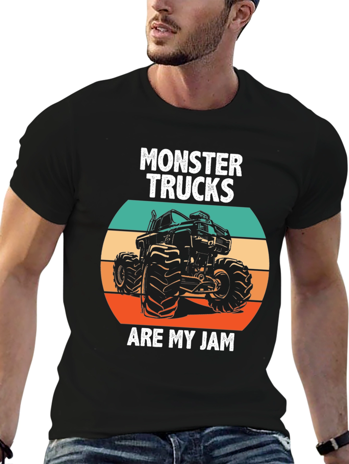Monster Truck Jam Tee - Bold Graphic Print T-Shirt