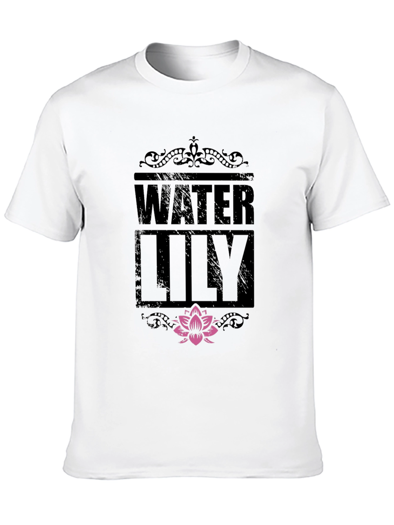 Water Lily Graphic Print T-Shirt
