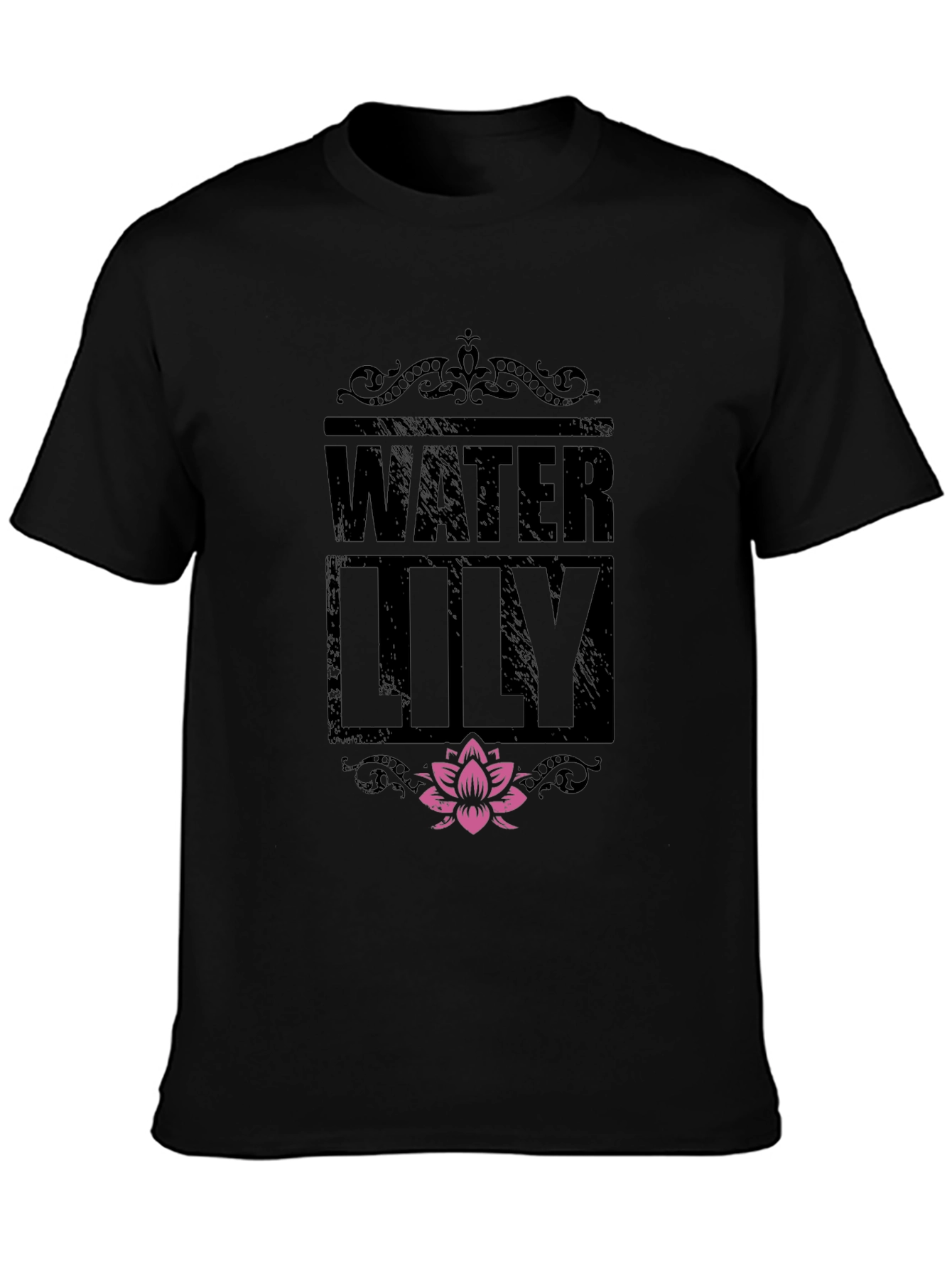 Water Lily Graphic Print T-Shirt