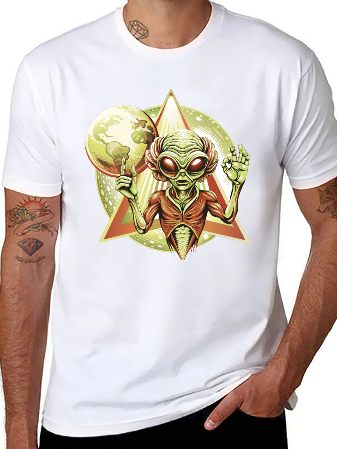 Alien Graphic Tee - Cosmic Design