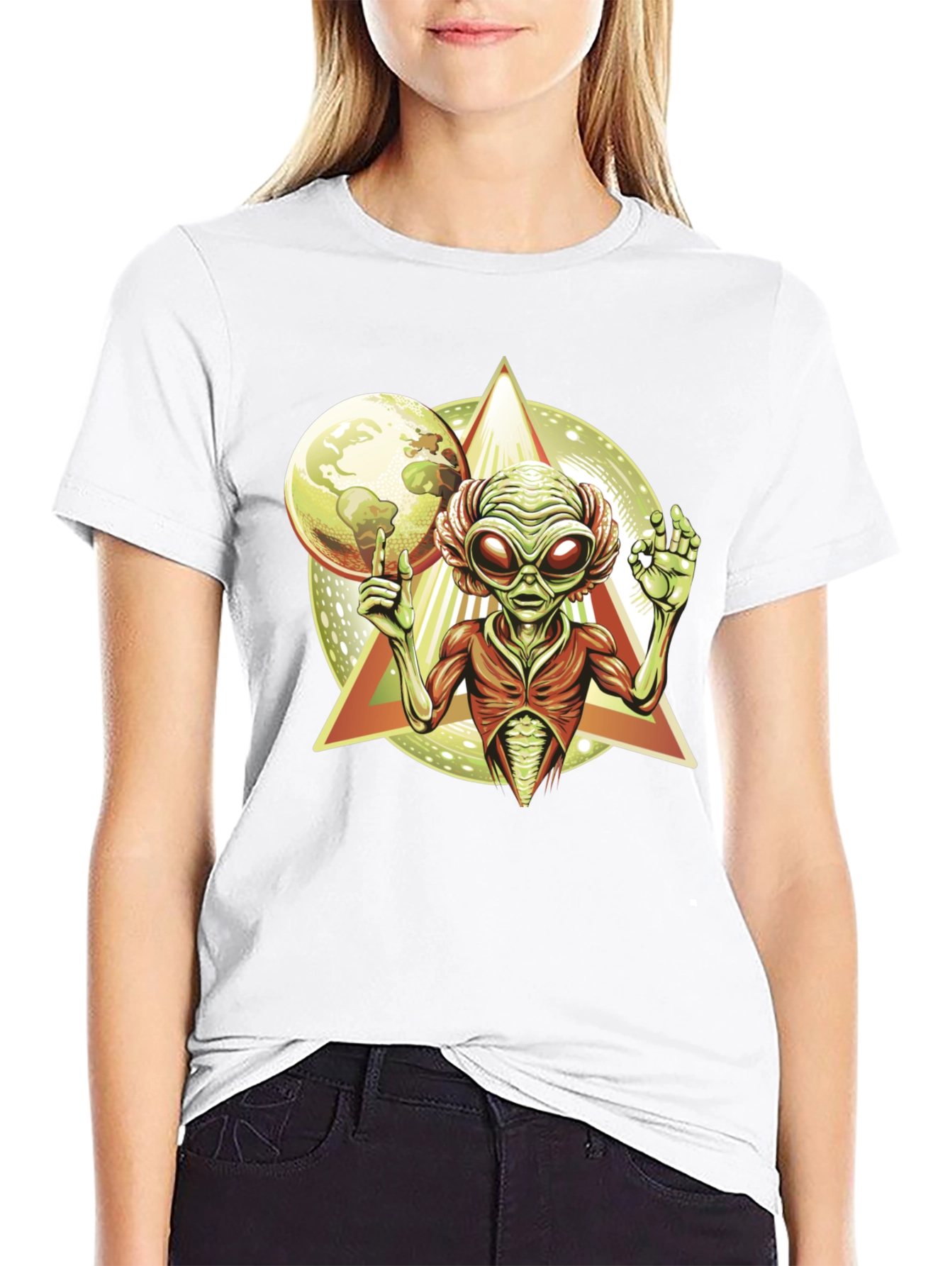 Alien Graphic Tee - Cosmic Design
