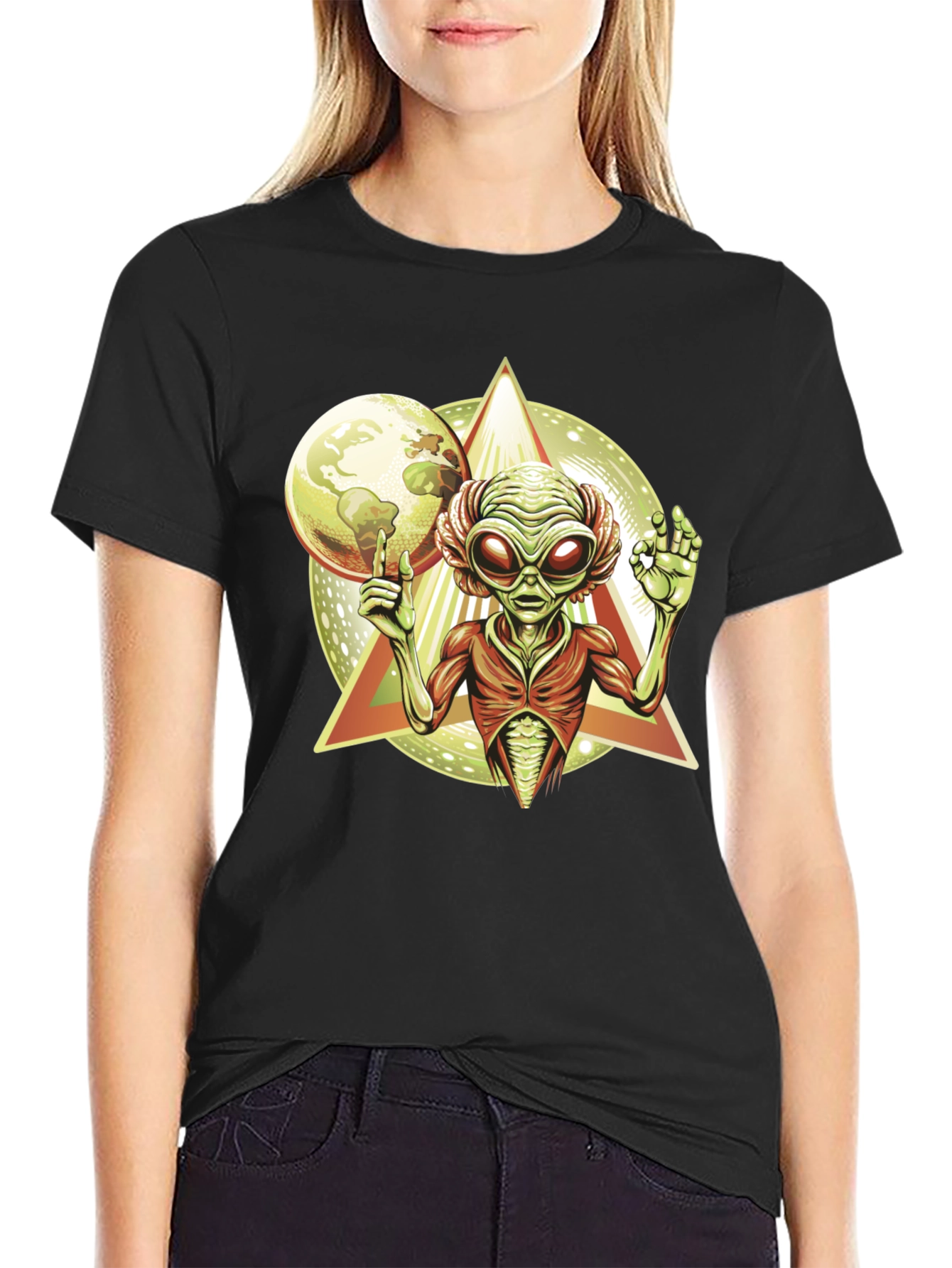 Alien Graphic Tee - Cosmic Design